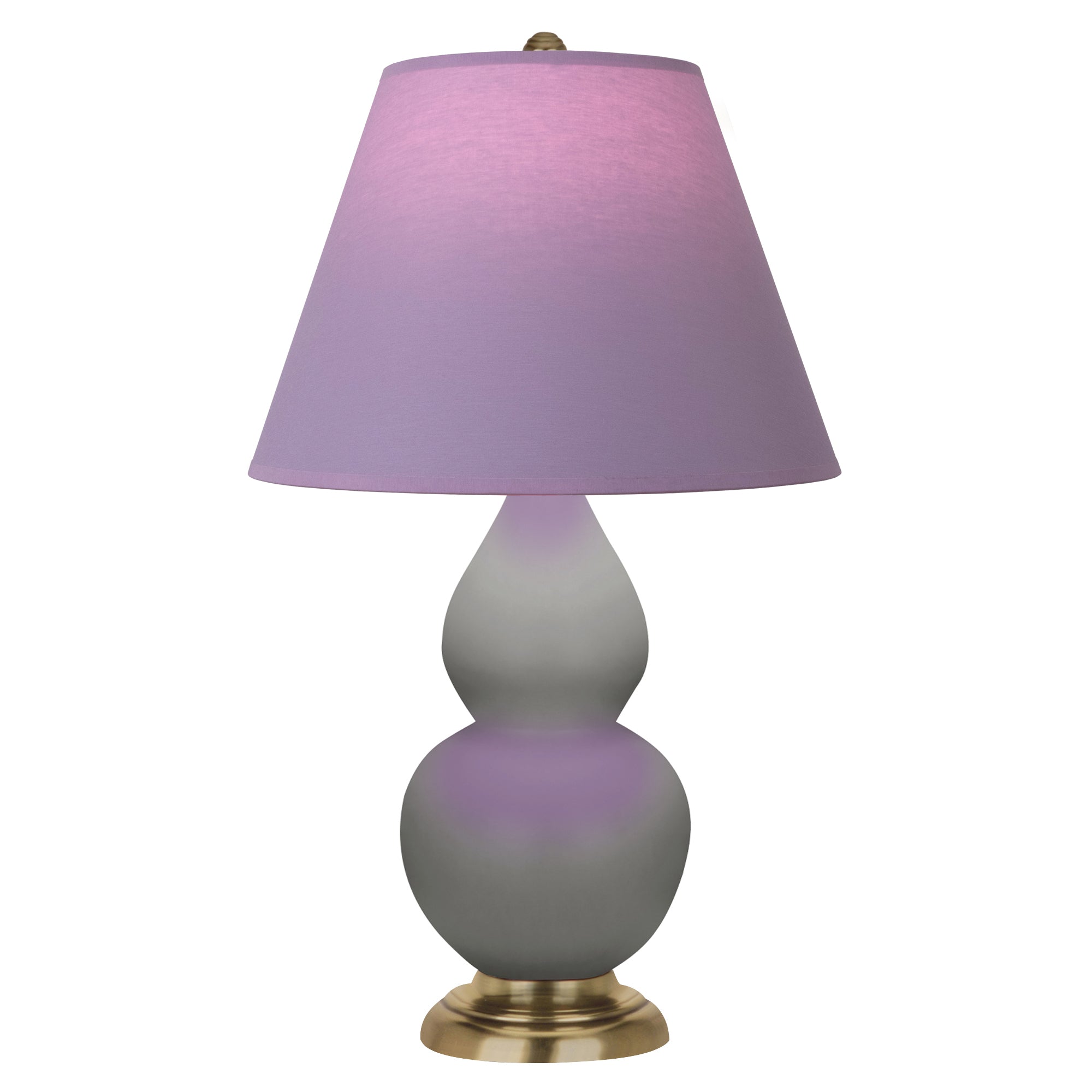 MST50L | Matte Smokey Taupe Small Double Gourd Accent Lamp