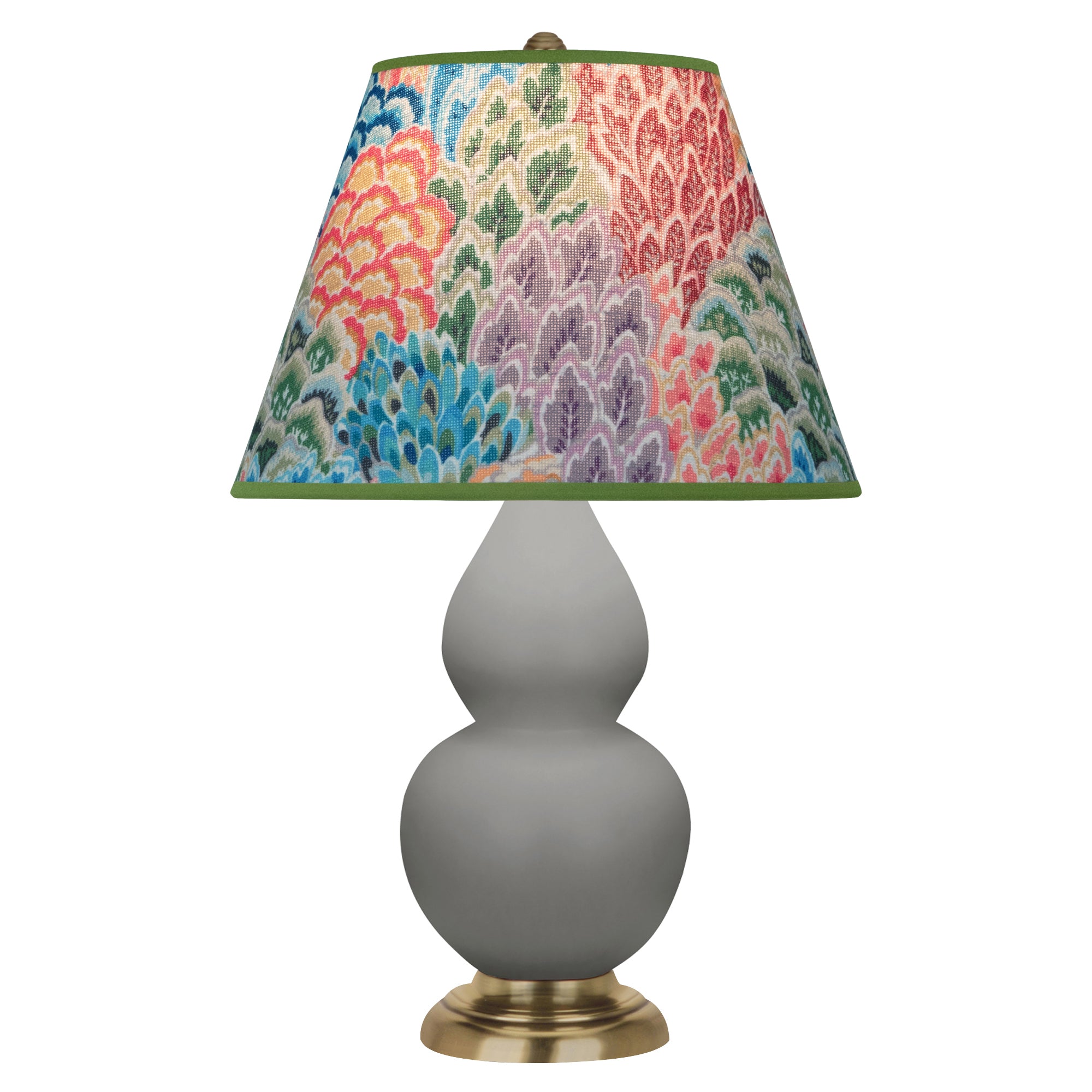 MST50S | Matte Smokey Taupe Small Double Gourd Accent Lamp