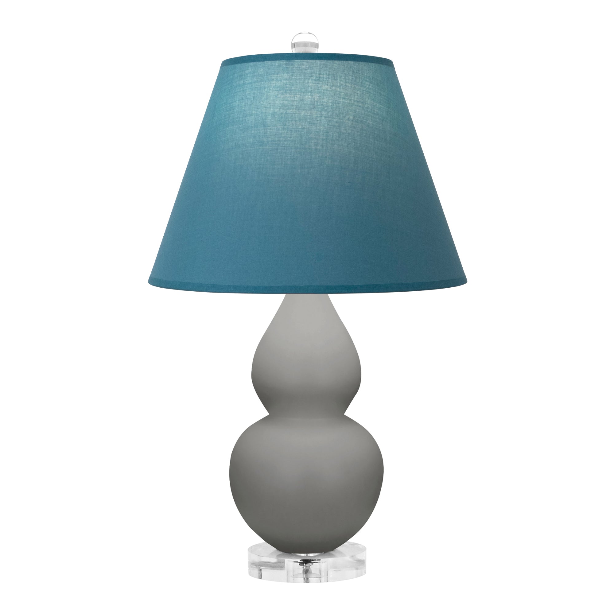 MST53B | Matte Smokey Taupe Small Double Gourd Accent Lamp