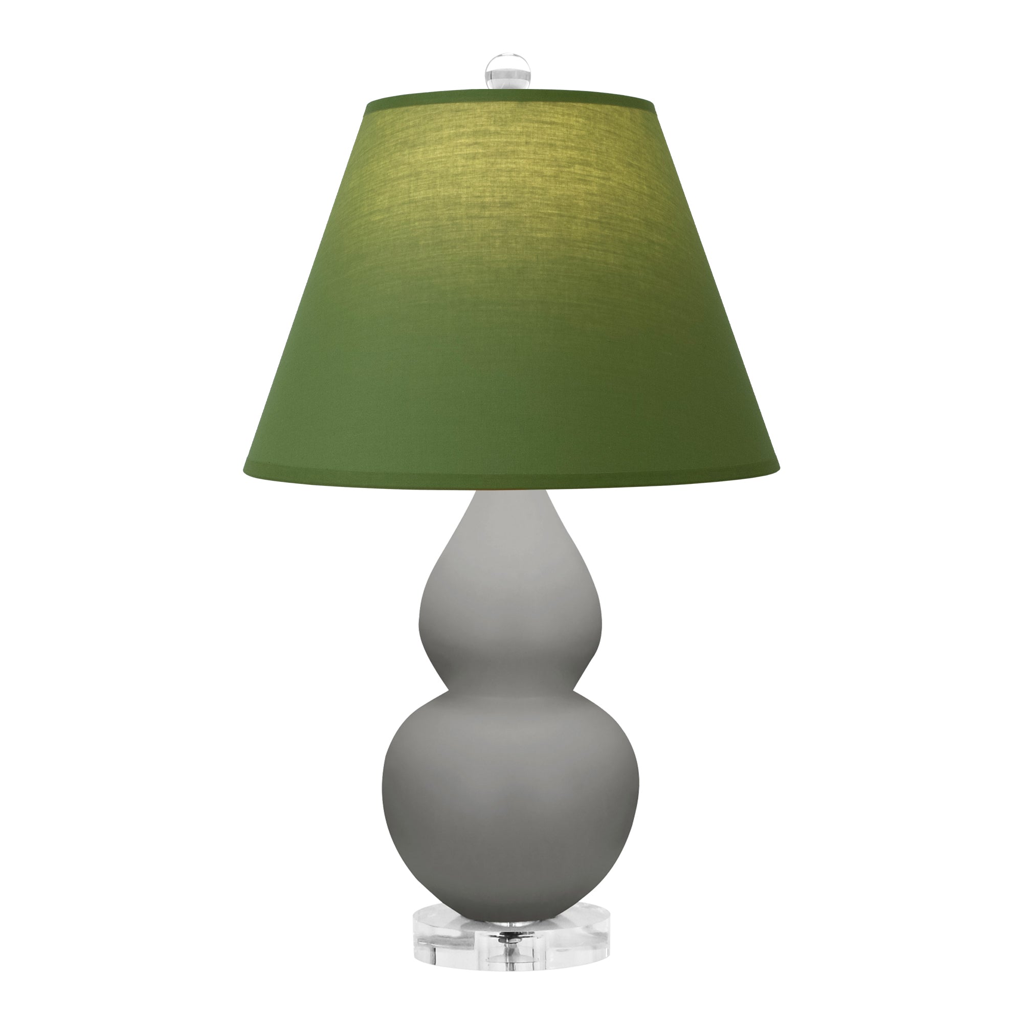 MST53G | Matte Smokey Taupe Small Double Gourd Accent Lamp
