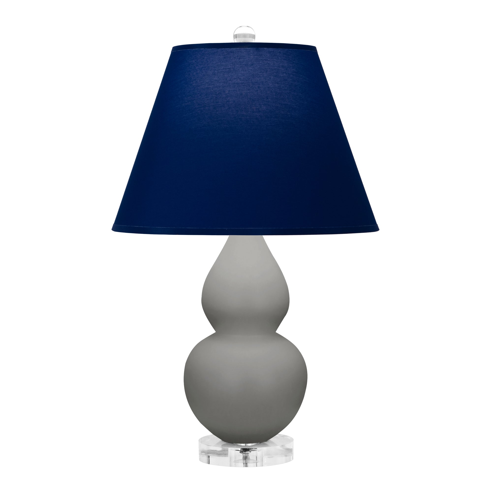 MST53N | Matte Smokey Taupe Small Double Gourd Accent Lamp