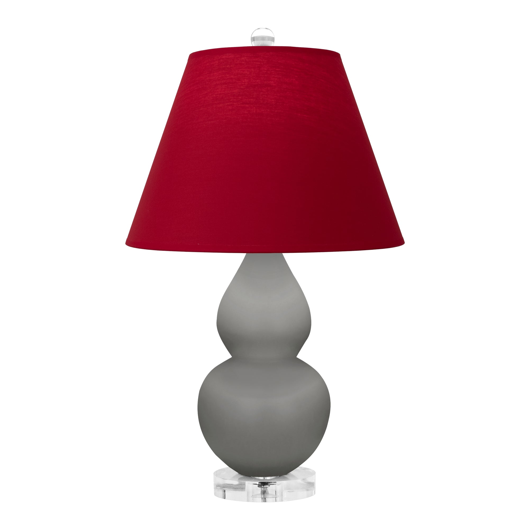 MST53R | Matte Smokey Taupe Small Double Gourd Accent Lamp