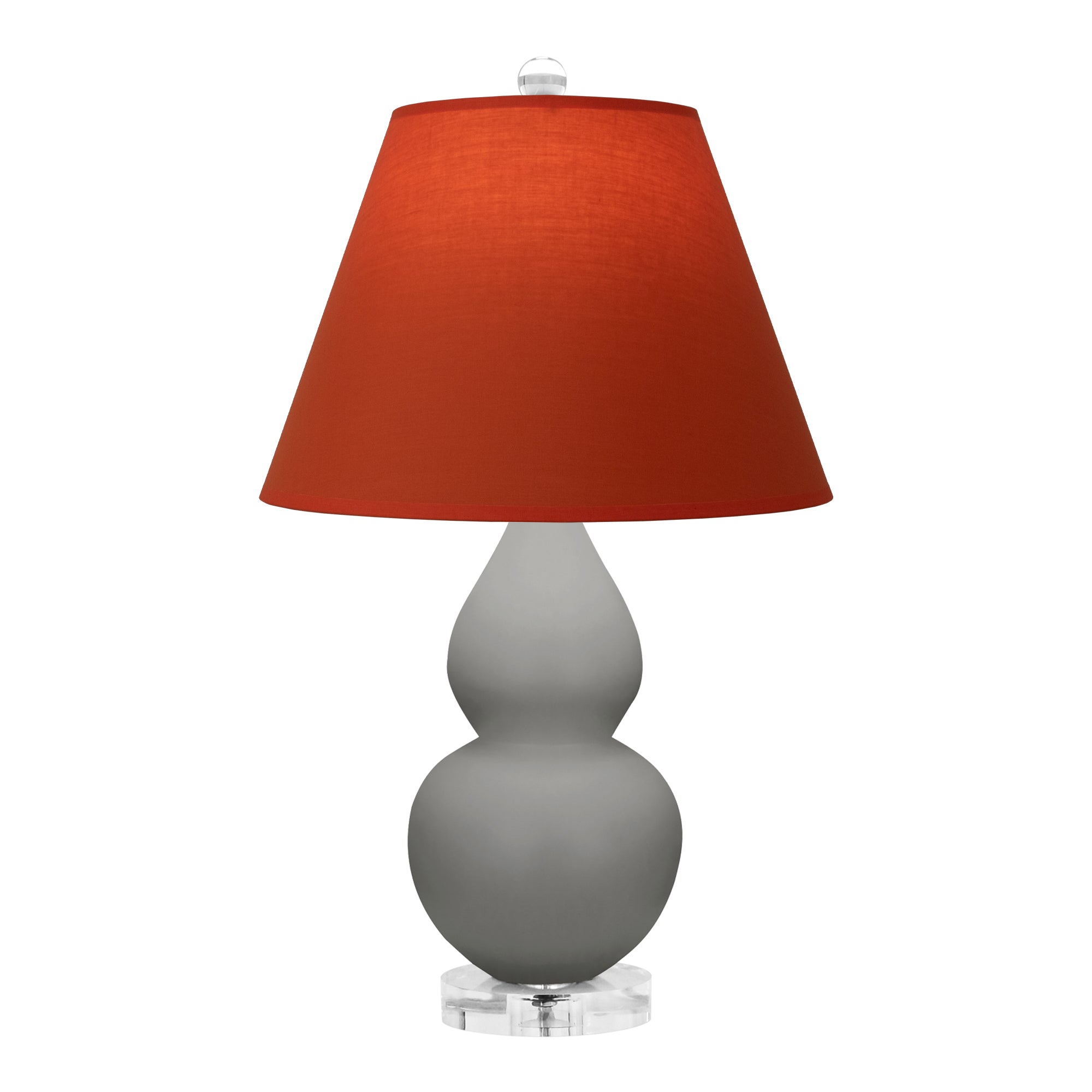 MST53T | Matte Smokey Taupe Small Double Gourd Accent Lamp