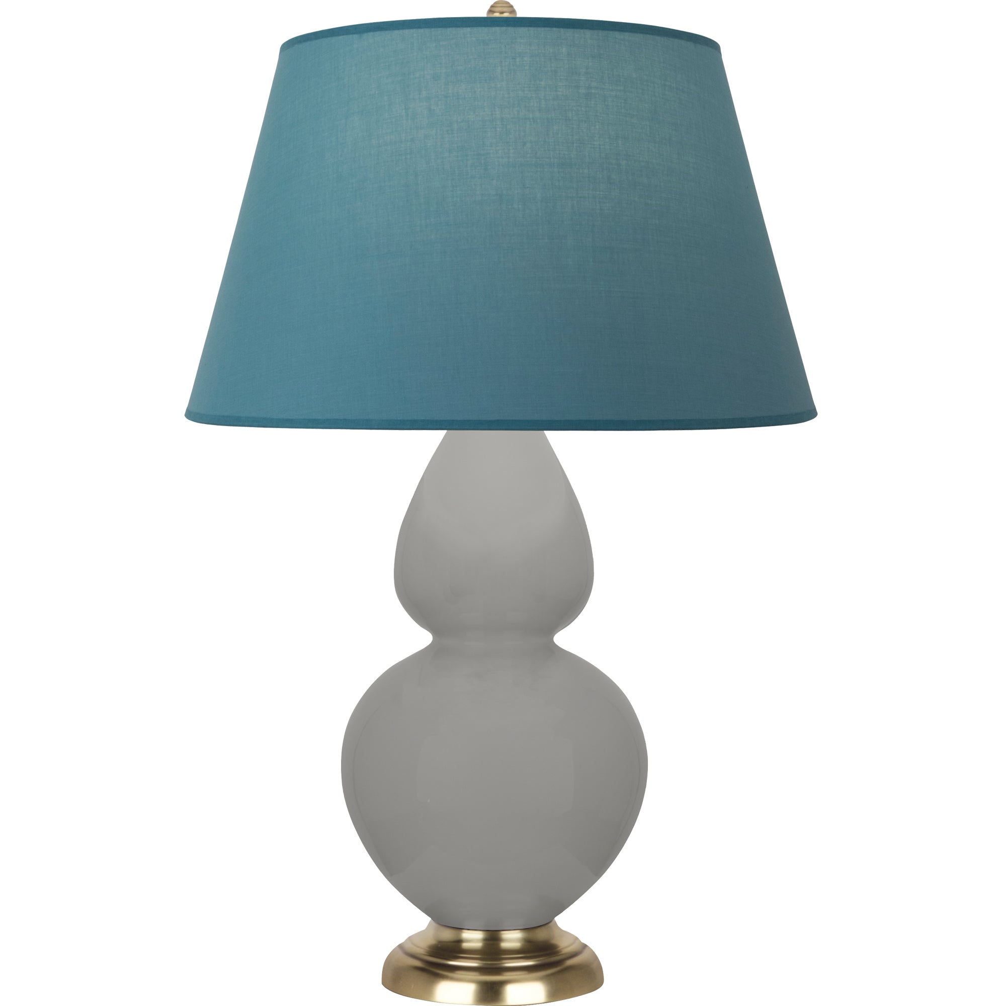 MST55B | Matte Smokey Taupe Double Gourd Table Lamp