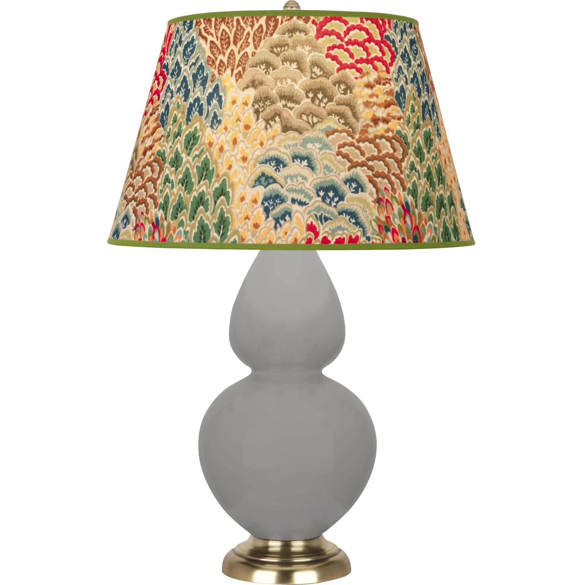 MST55F | Matte Smokey Taupe Double Gourd Table Lamp
