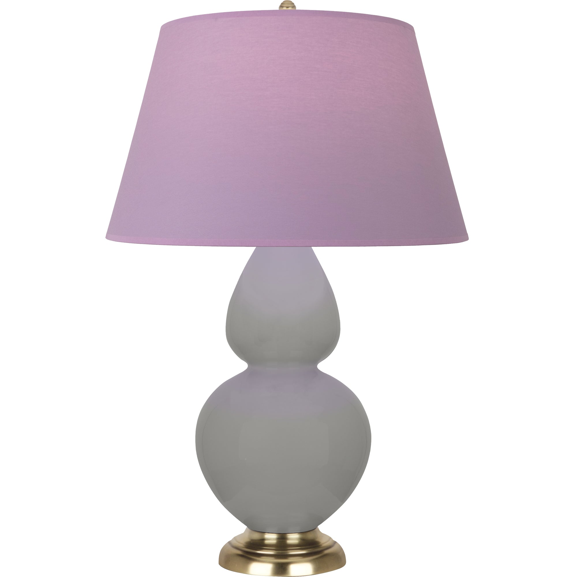 MST55L | Matte Smokey Taupe Double Gourd Table Lamp