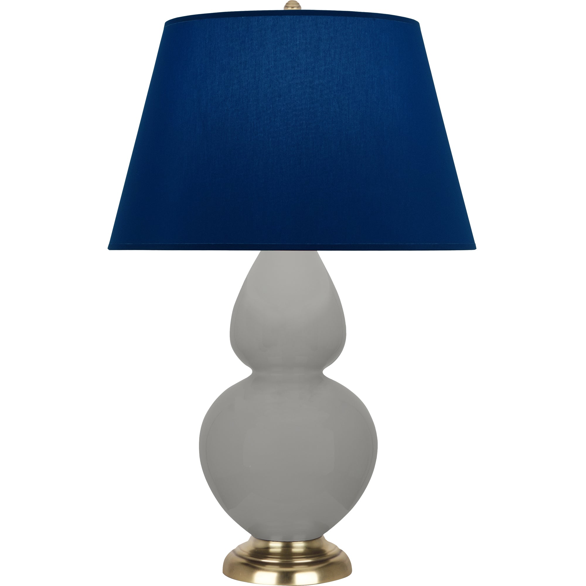 MST55N | Matte Smokey Taupe Double Gourd Table Lamp