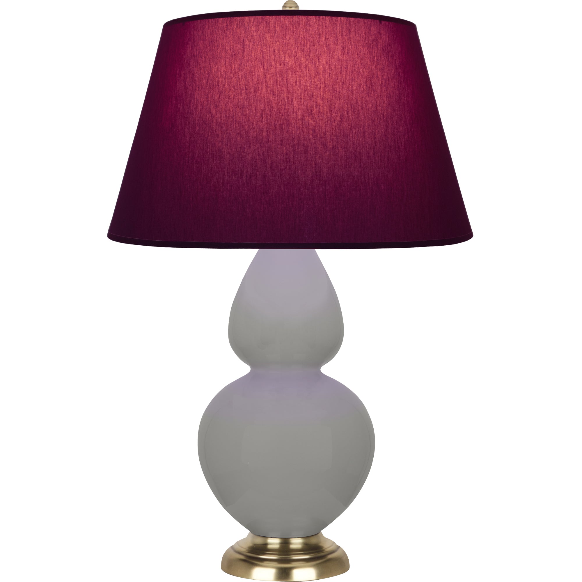 MST55P | Matte Smokey Taupe Double Gourd Table Lamp