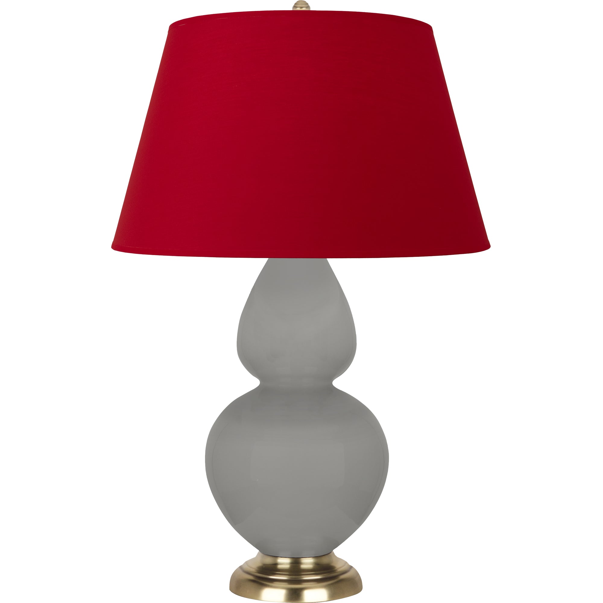 MST55R | Matte Smokey Taupe Double Gourd Table Lamp
