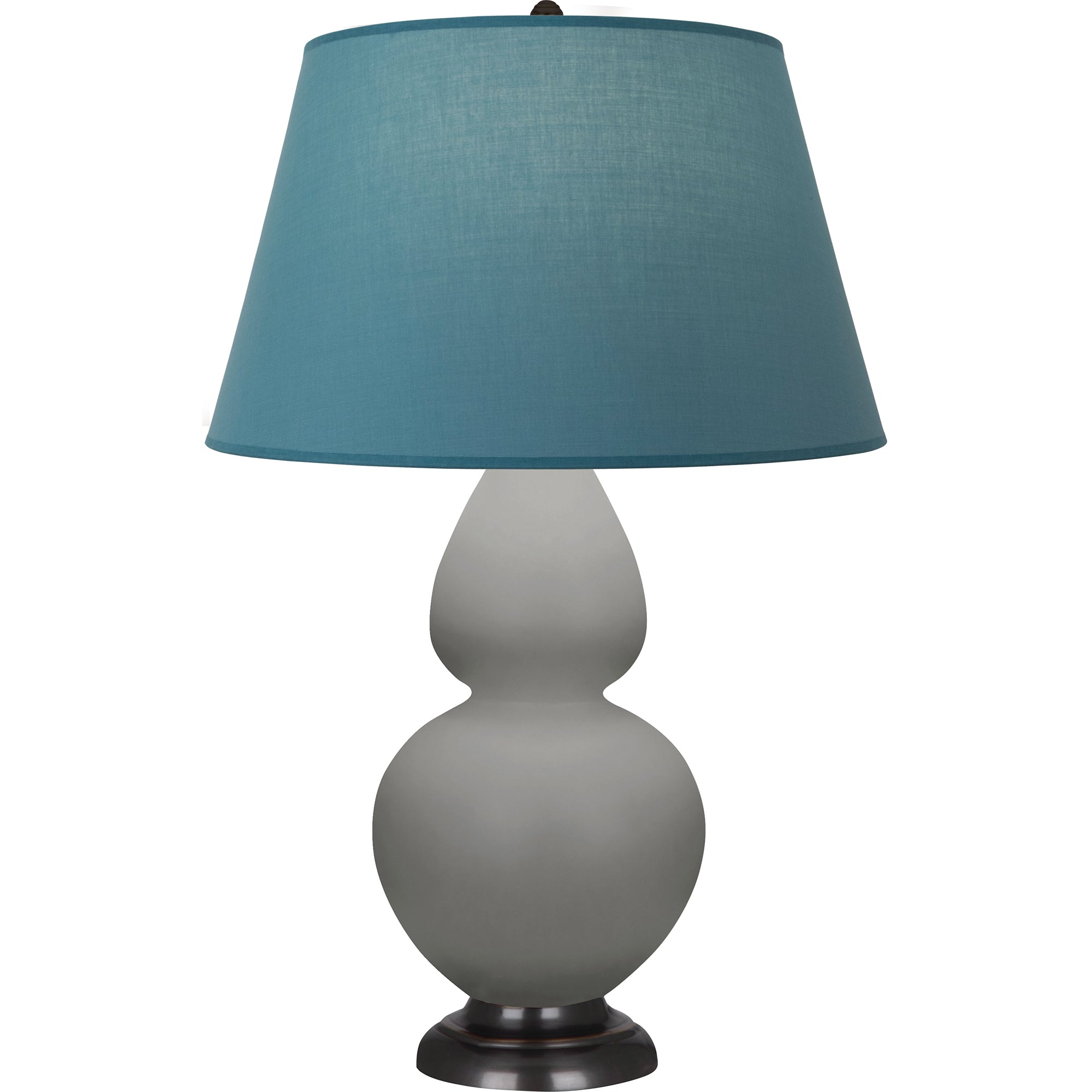 MST57B | Matte Smokey Taupe Double Gourd Table Lamp