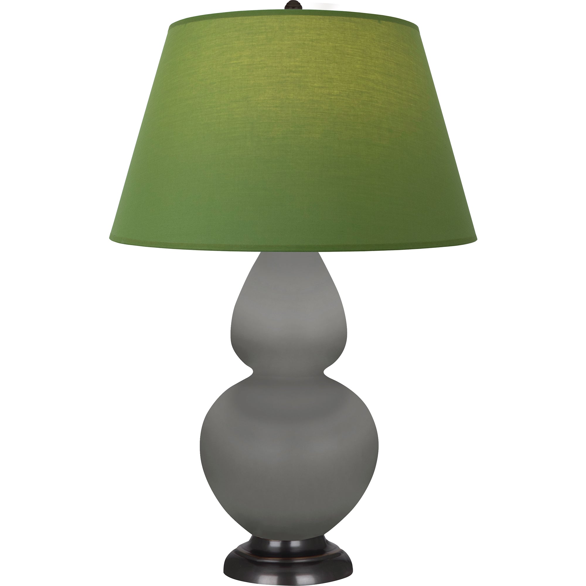 MST57G | Matte Smokey Taupe Double Gourd Table Lamp