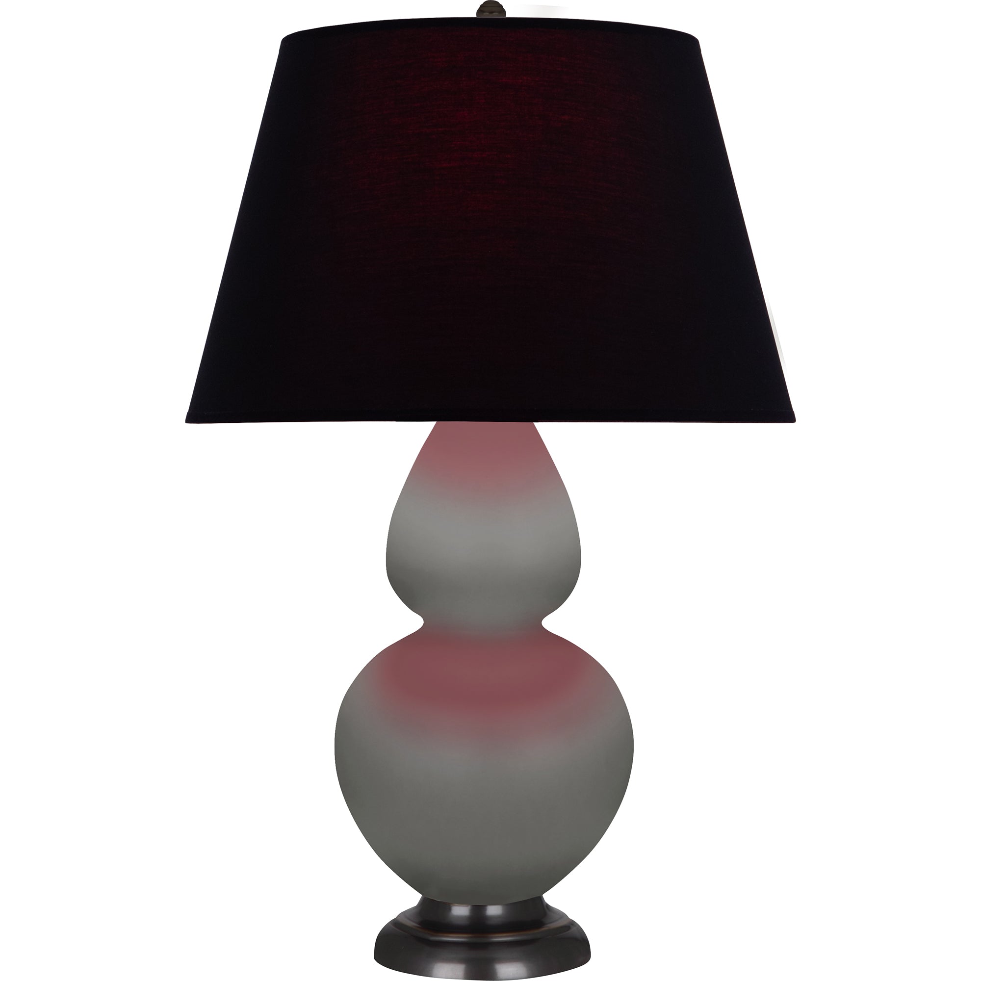 MST57K | Matte Smokey Taupe Double Gourd Table Lamp