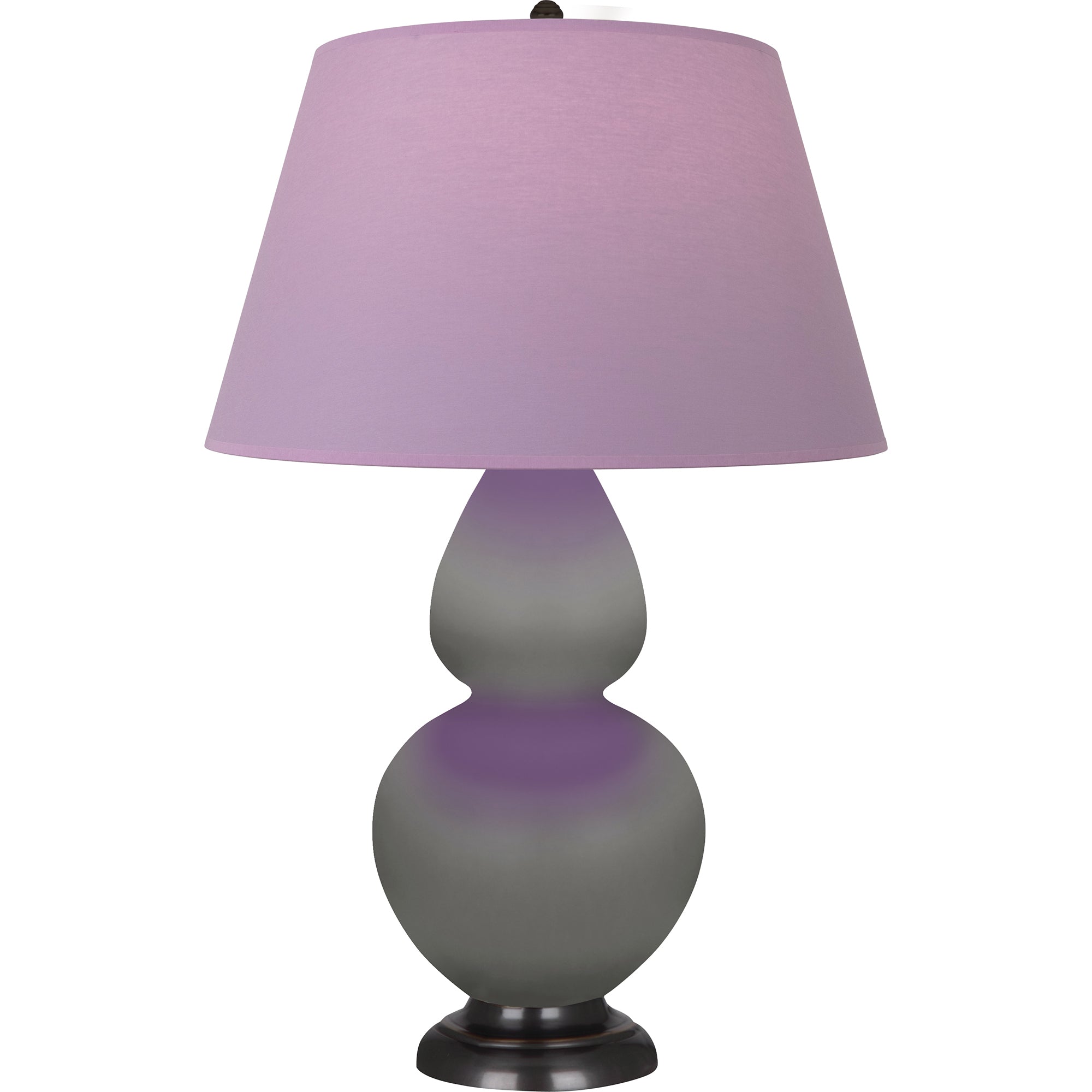 MST57L | Matte Smokey Taupe Double Gourd Table Lamp