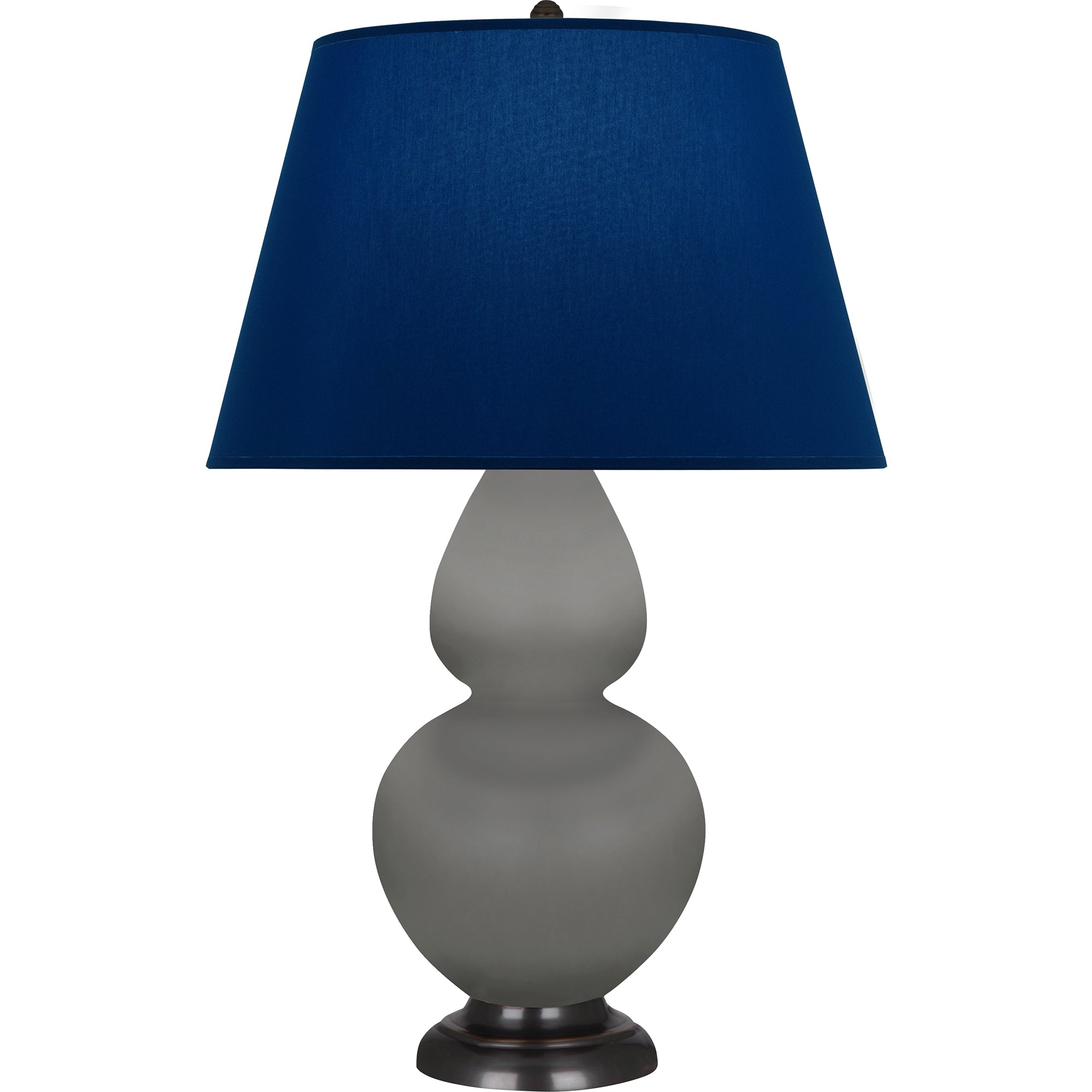 MST57N | Matte Smokey Taupe Double Gourd Table Lamp