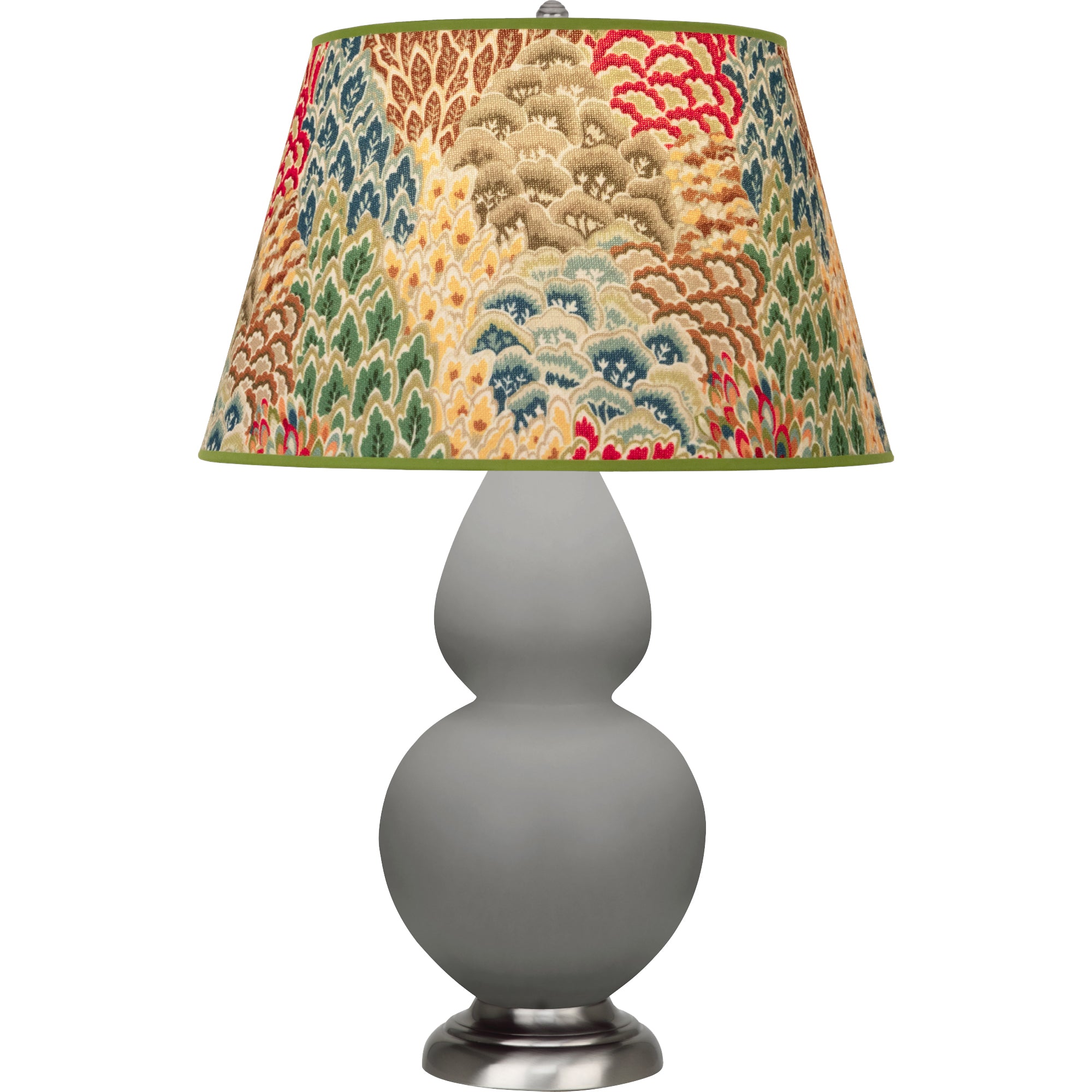 MST59F | Matte Smokey Taupe Double Gourd Table Lamp