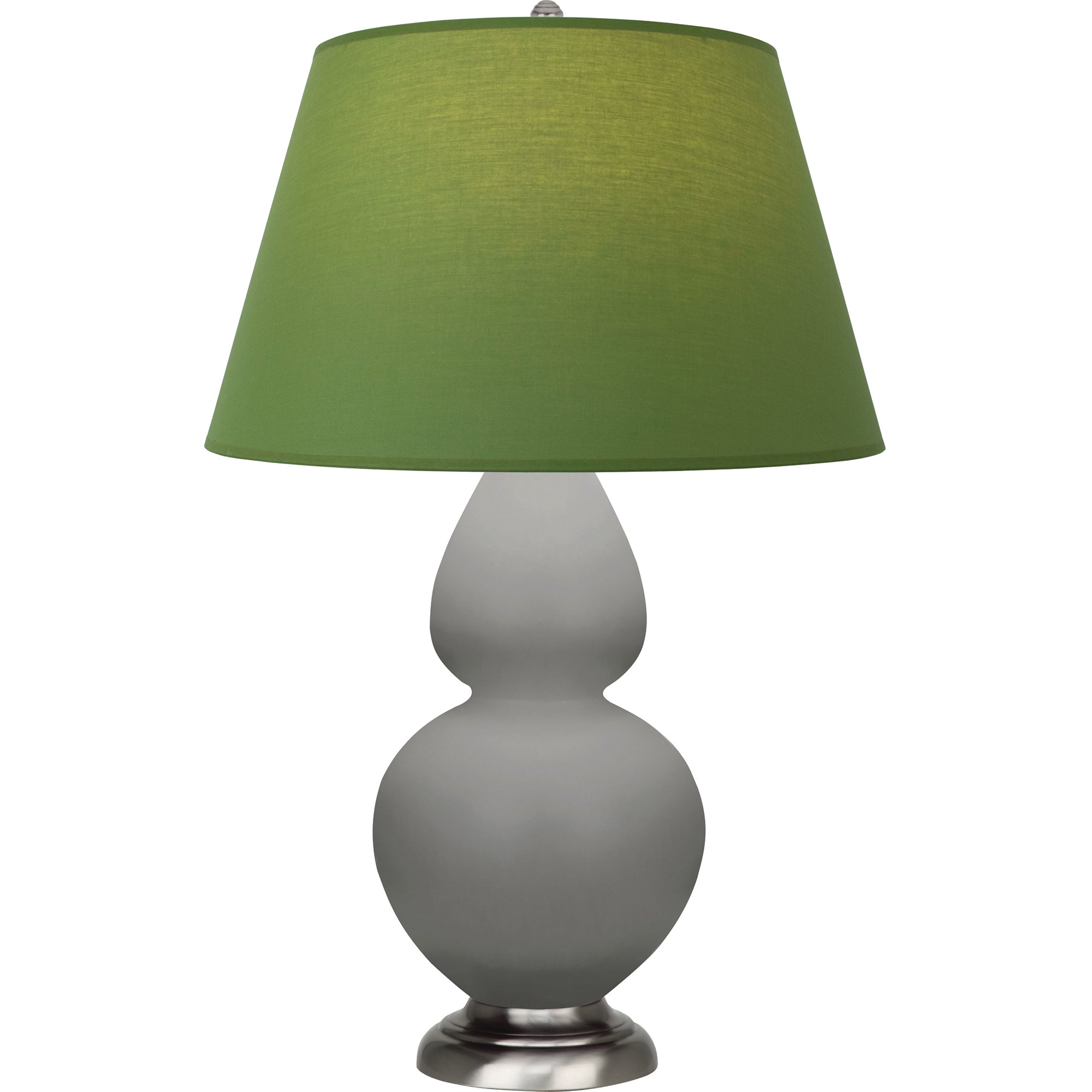 MST59G | Matte Smokey Taupe Double Gourd Table Lamp