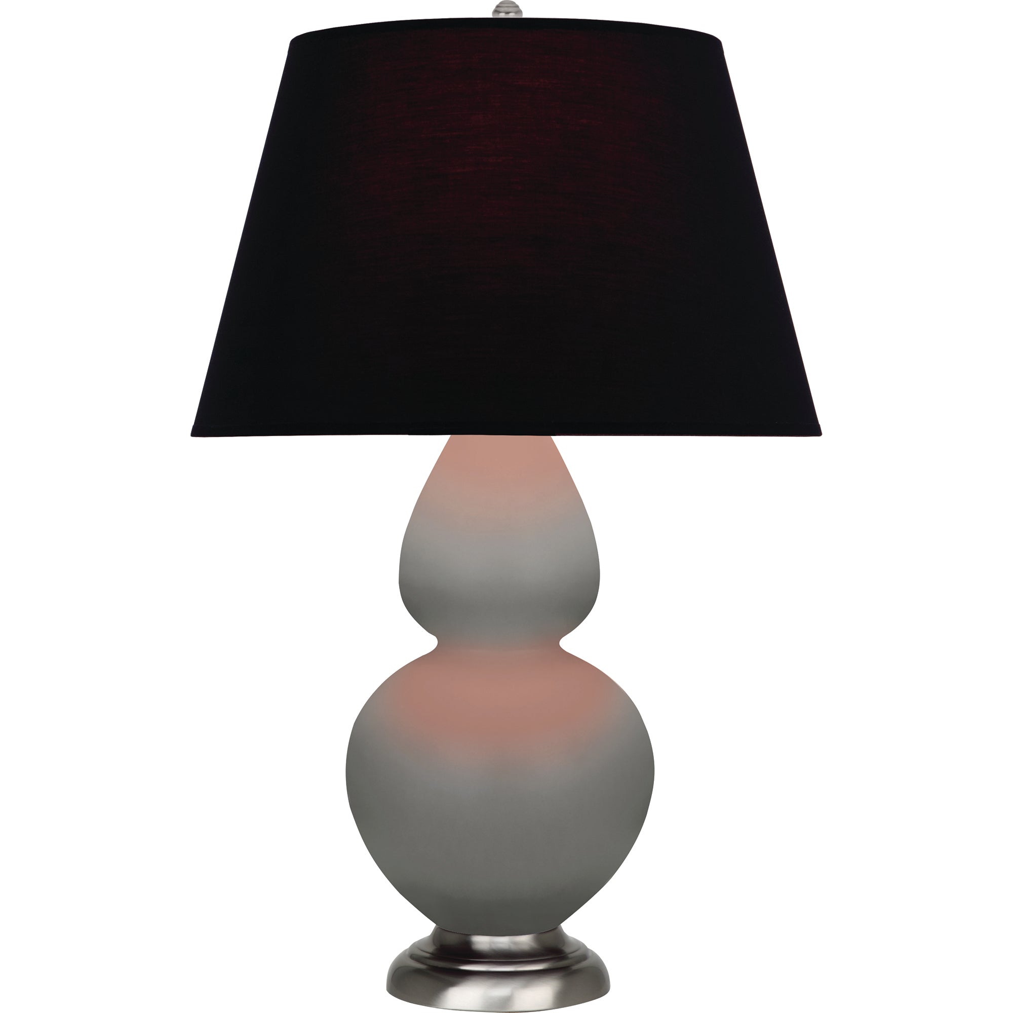 MST59K | Matte Smokey Taupe Double Gourd Table Lamp