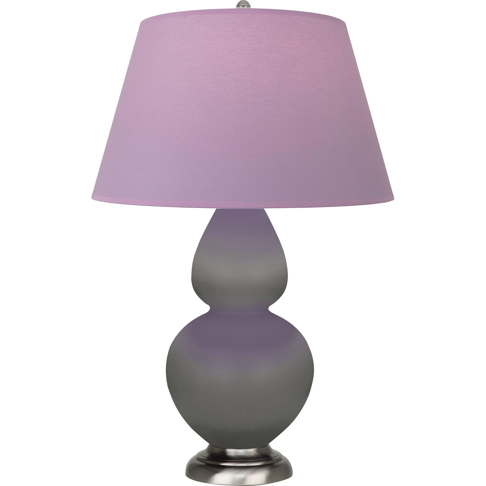 MST59L | Matte Smokey Taupe Double Gourd Table Lamp