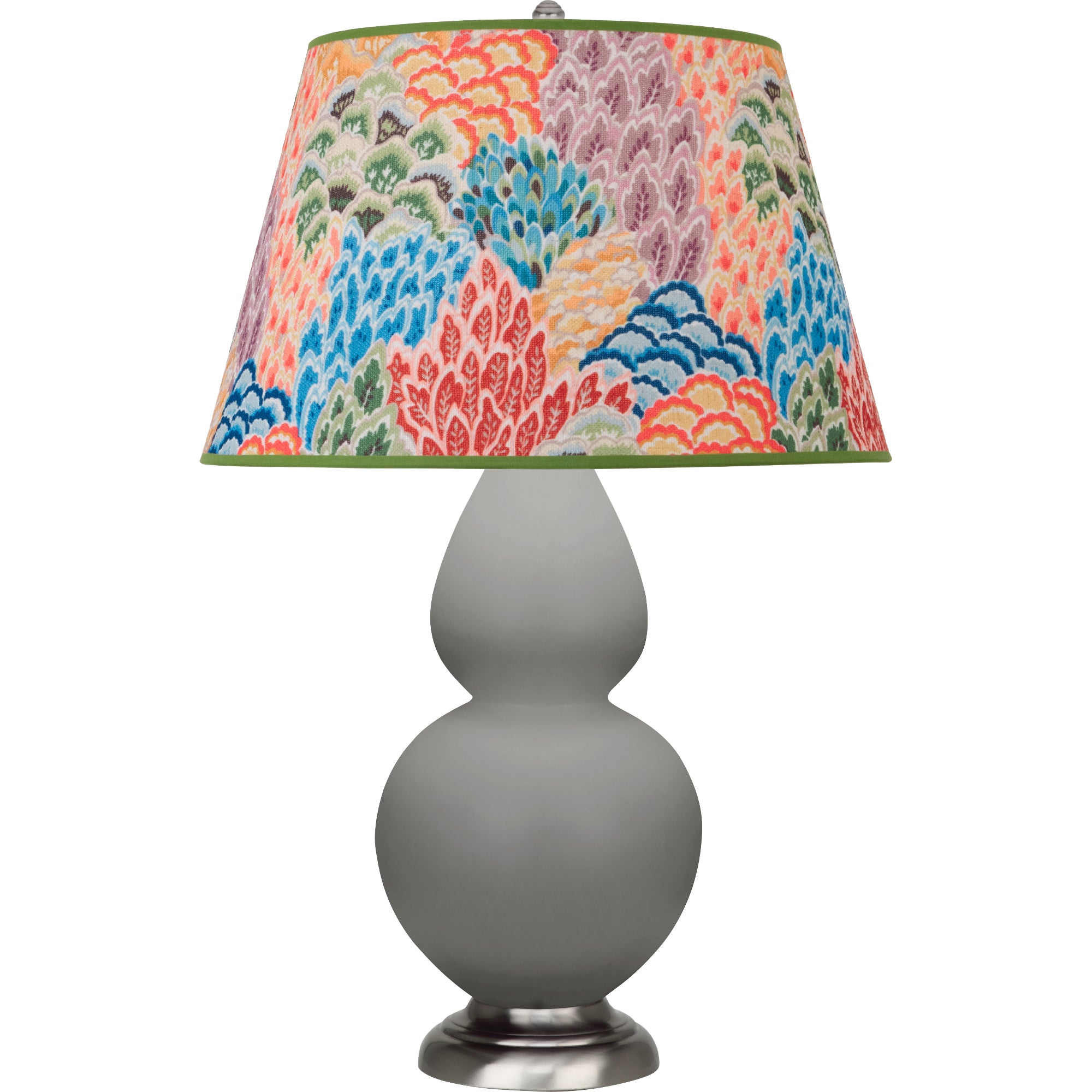 MST59S | Matte Smokey Taupe Double Gourd Table Lamp