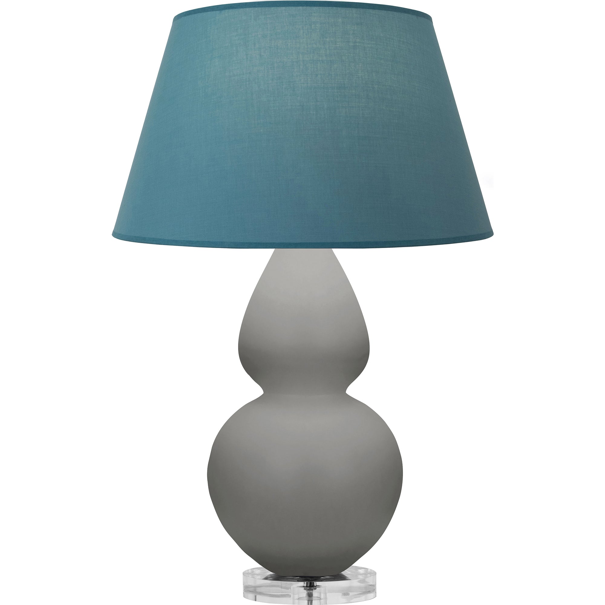 MST62B | Matte Smokey Taupe Double Gourd Table Lamp