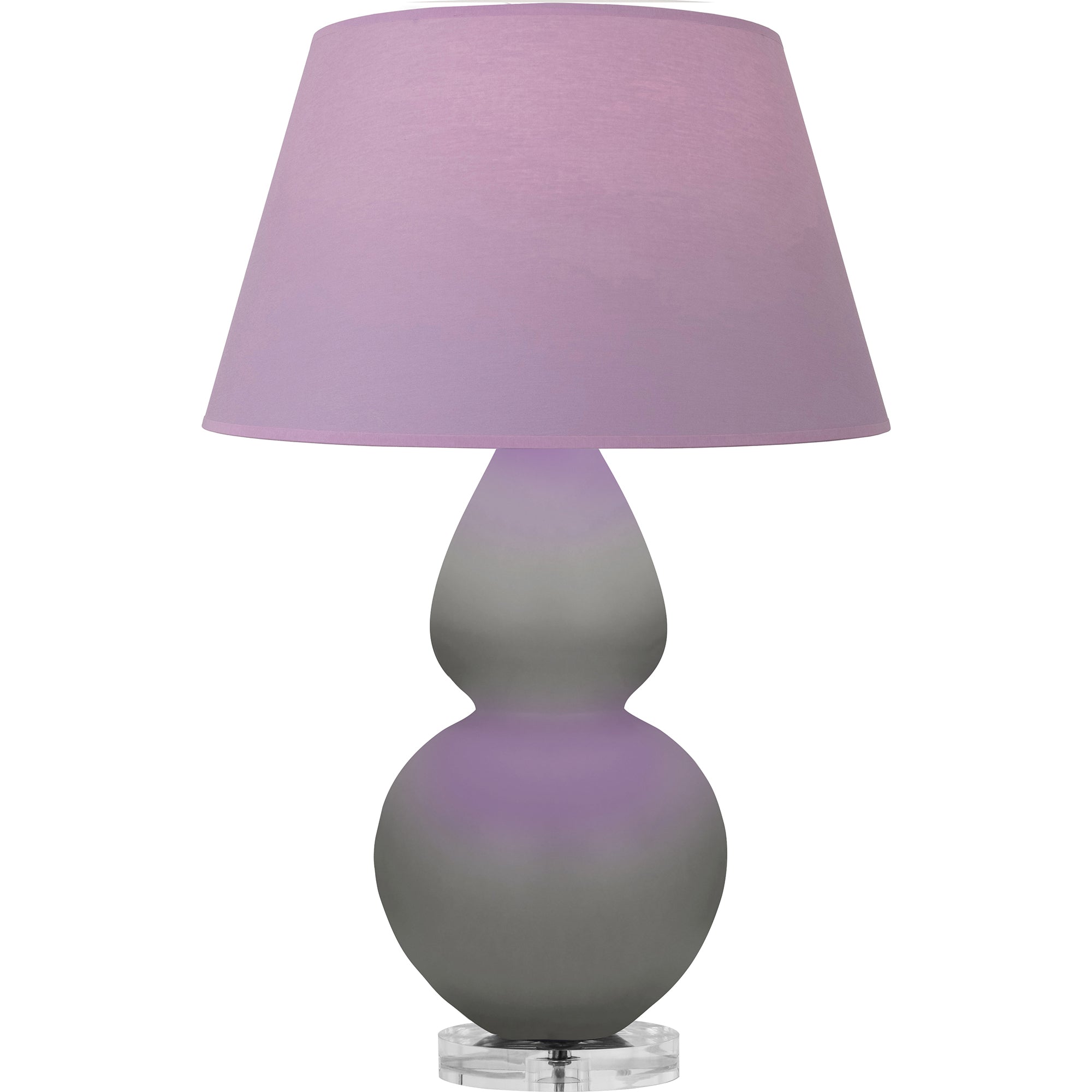 MST62L | Matte Smokey Taupe Double Gourd Table Lamp