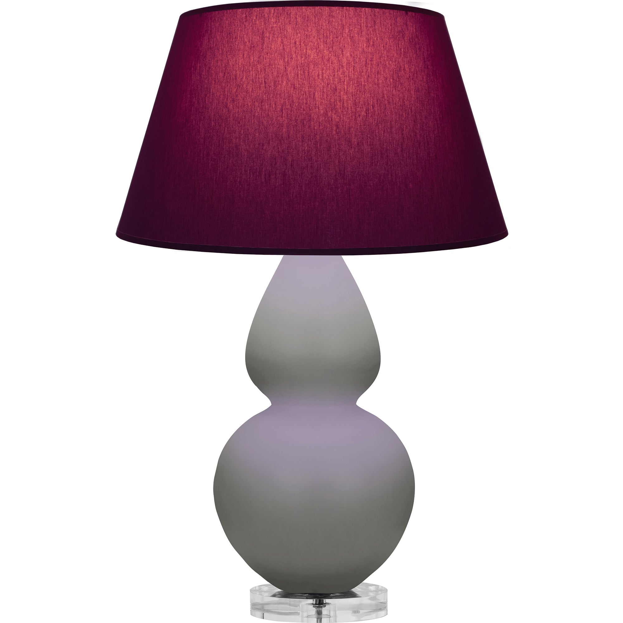 MST62P | Matte Smokey Taupe Double Gourd Table Lamp