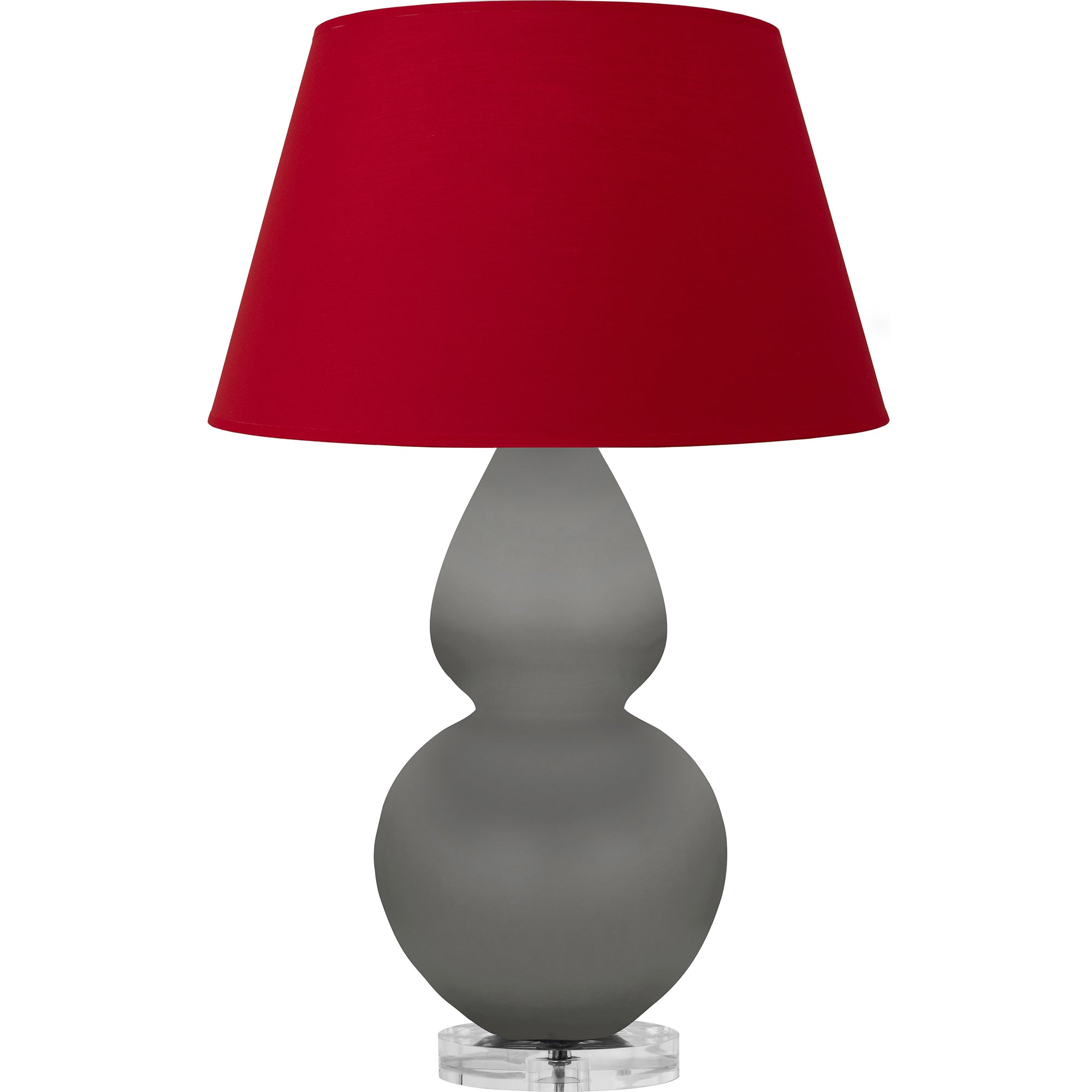 MST62R | Matte Smokey Taupe Double Gourd Table Lamp
