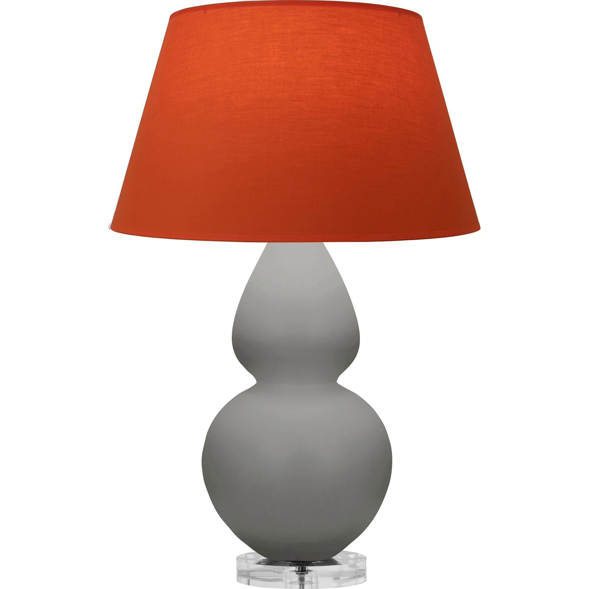 MST62T | Matte Smokey Taupe Double Gourd Table Lamp