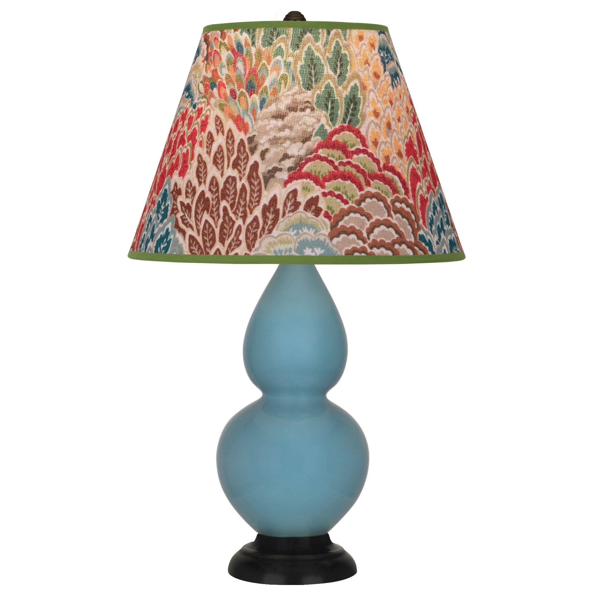 OB11F | Steel Blue Small Double Gourd Accent Lamp