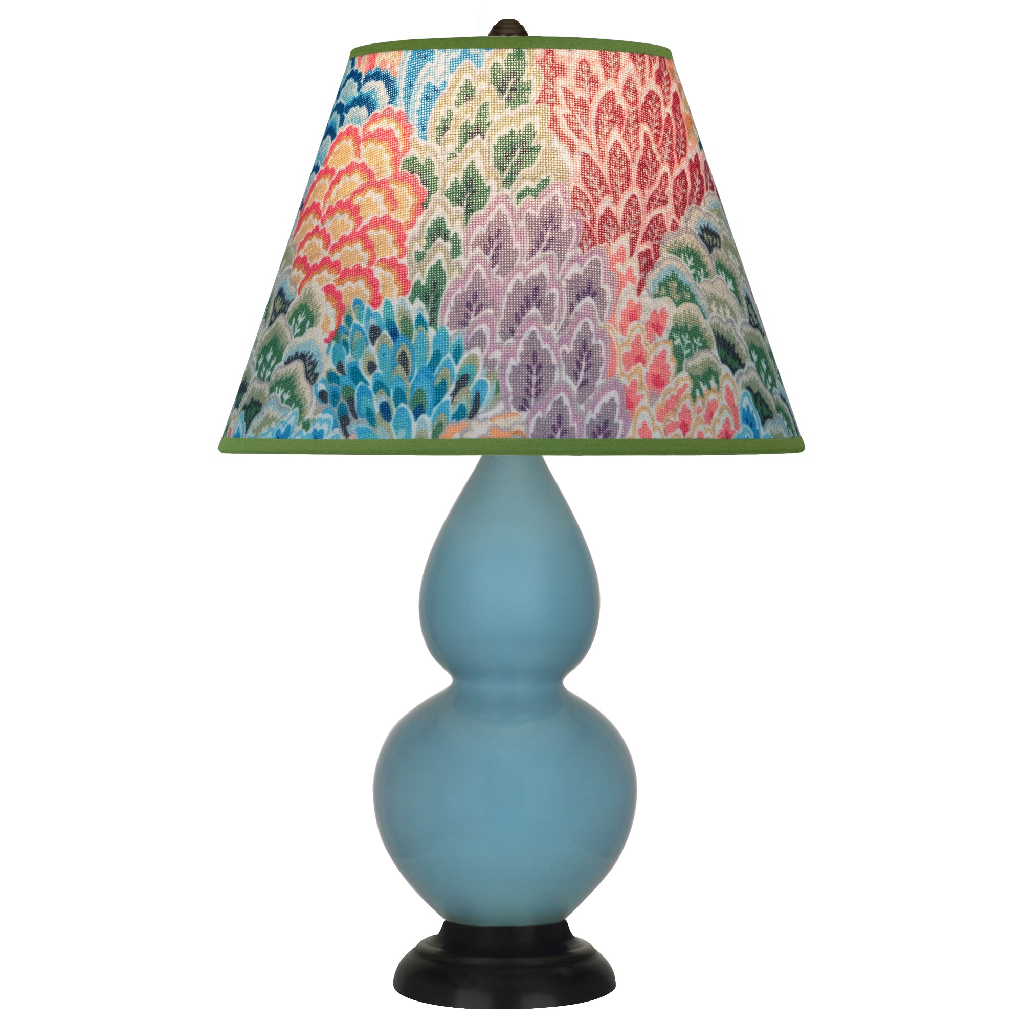 OB11S | Steel Blue Small Double Gourd Accent Lamp