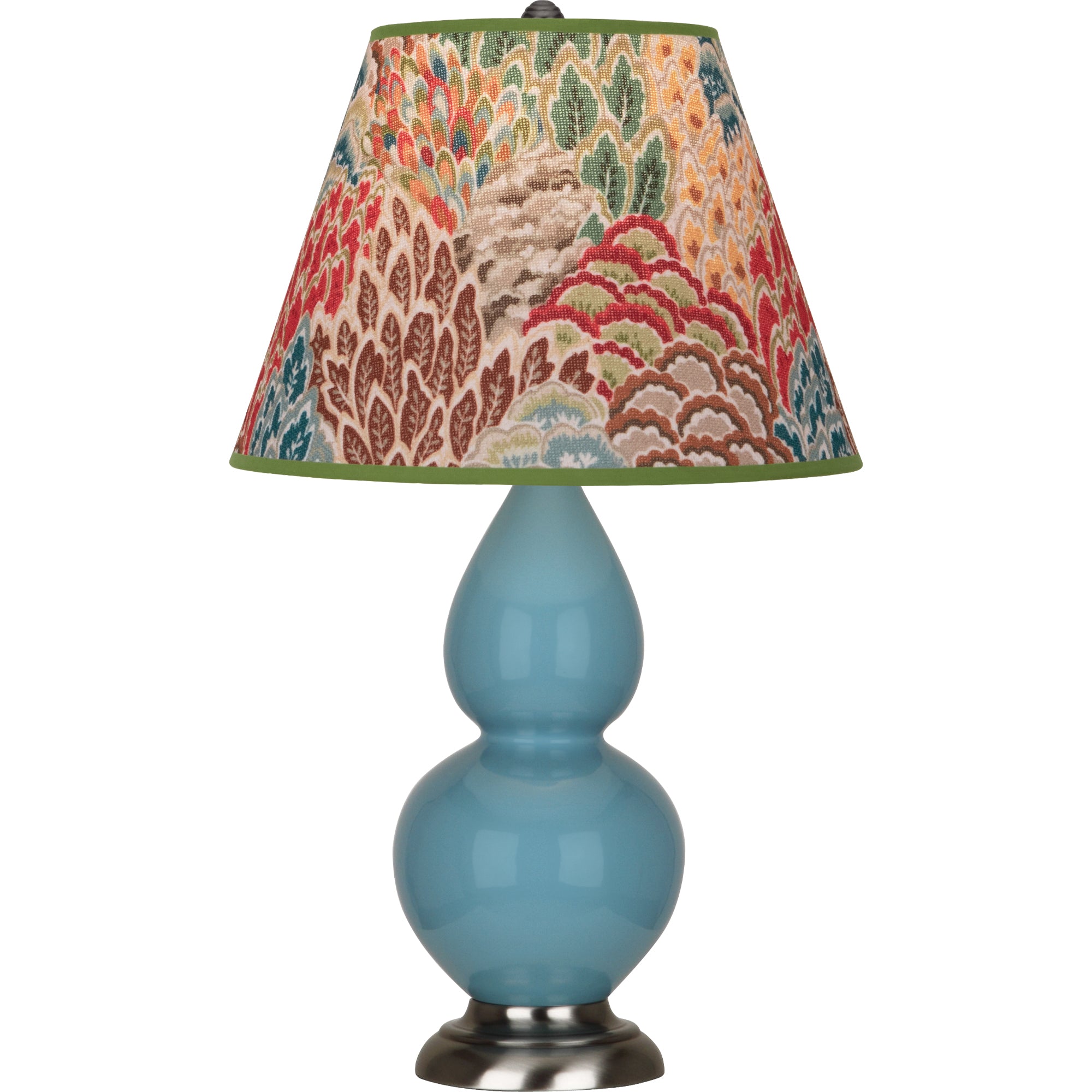OB12F | Steel Blue Small Double Gourd Accent Lamp