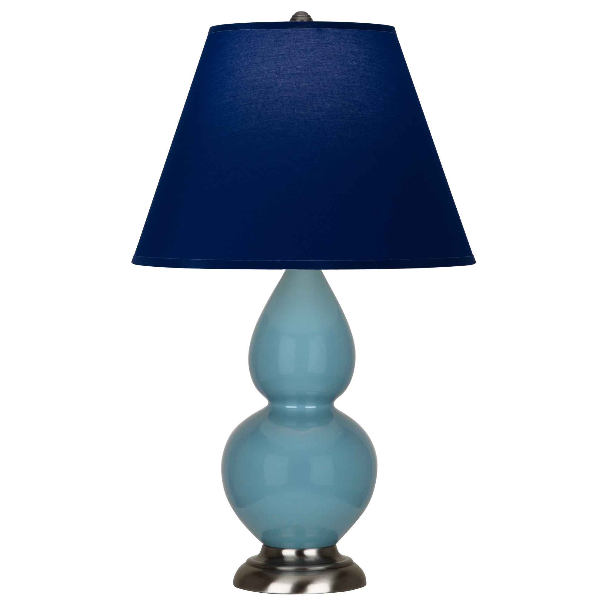 OB12N | Steel Blue Small Double Gourd Accent Lamp