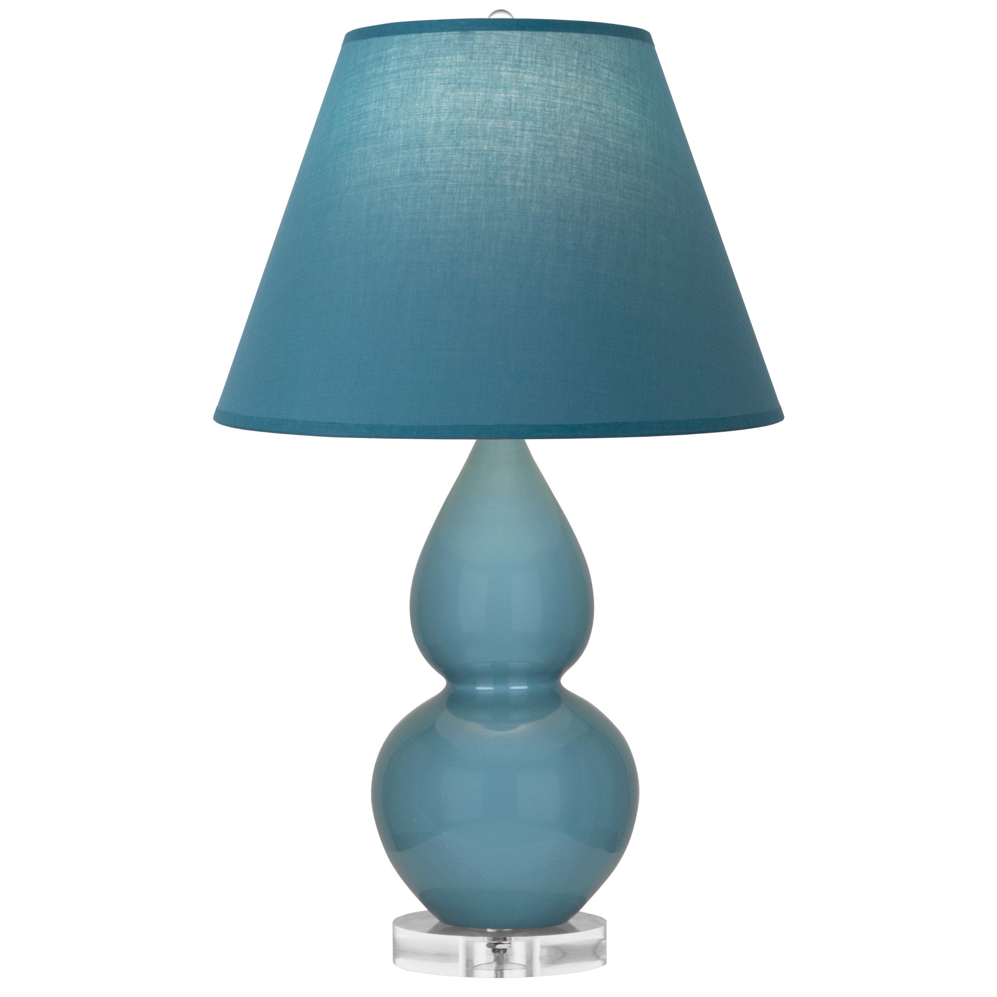 OB13B | Steel Blue Small Double Gourd Accent Lamp