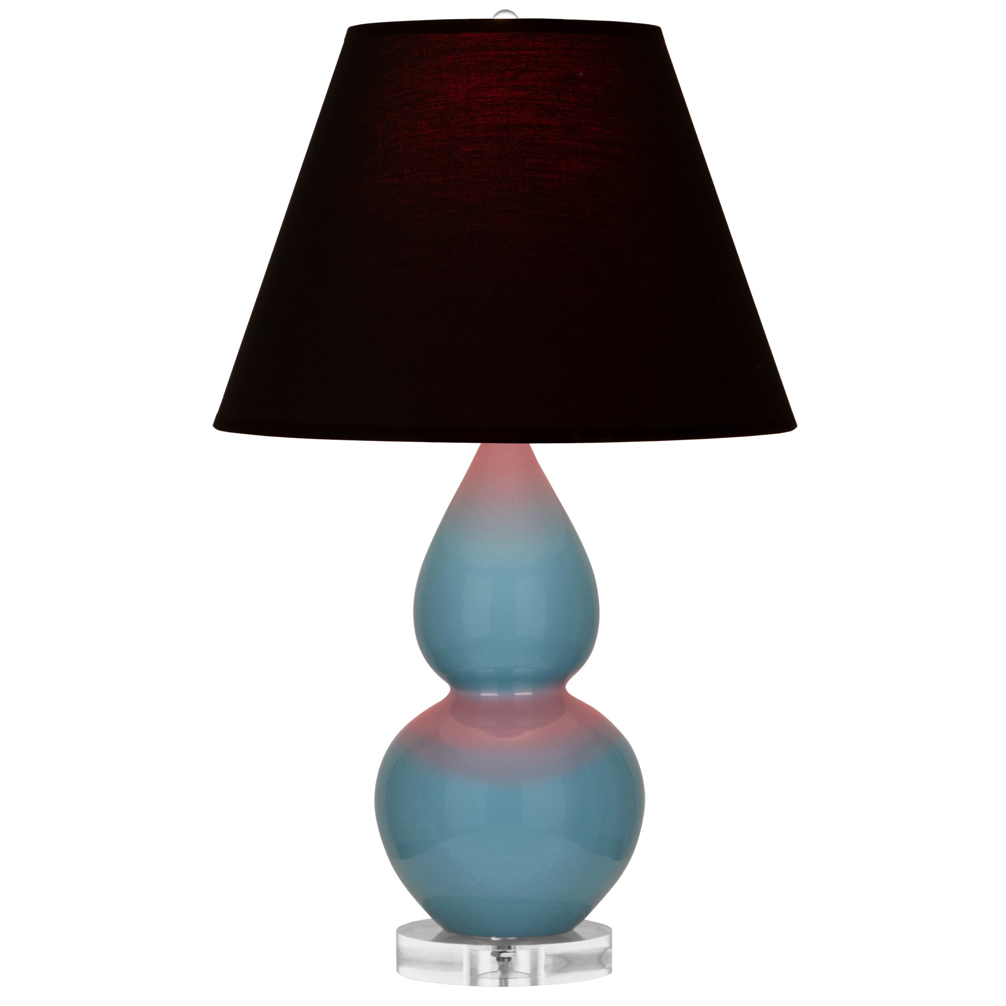 OB13K | Steel Blue Small Double Gourd Accent Lamp