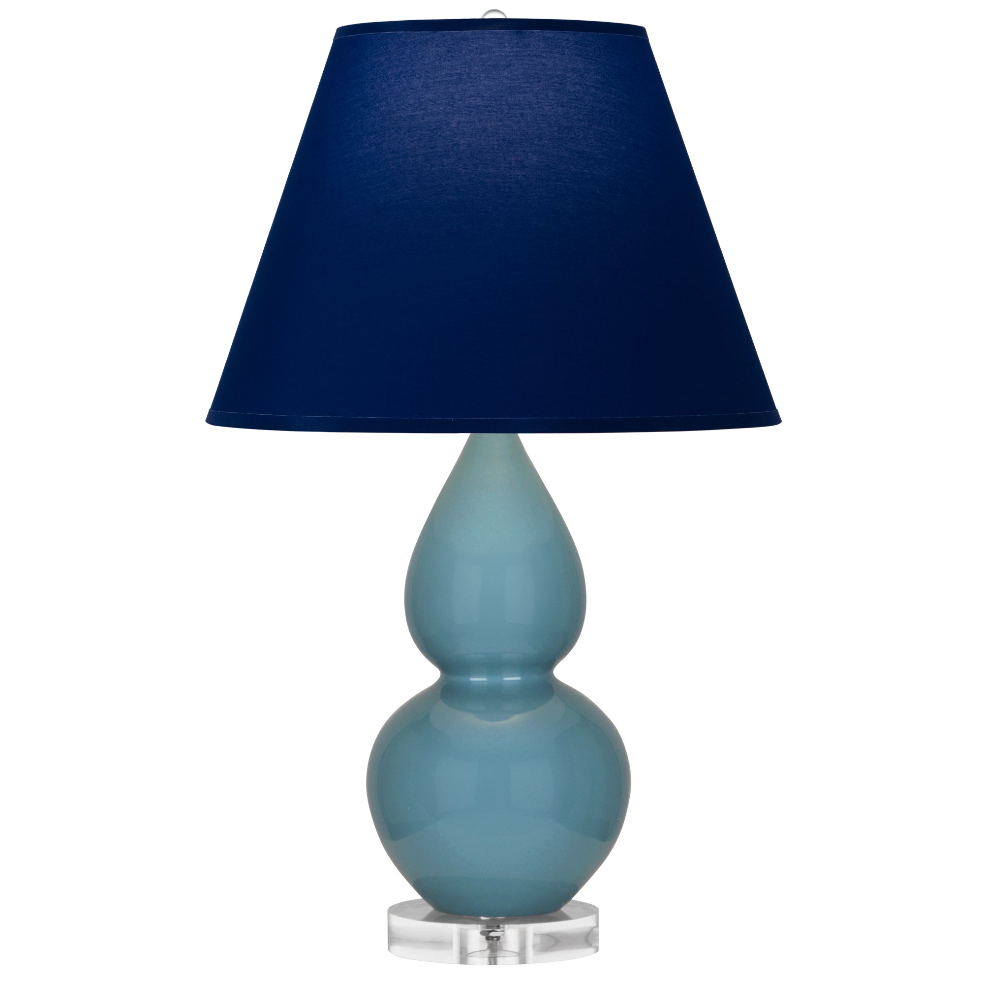 OB13N | Steel Blue Small Double Gourd Accent Lamp