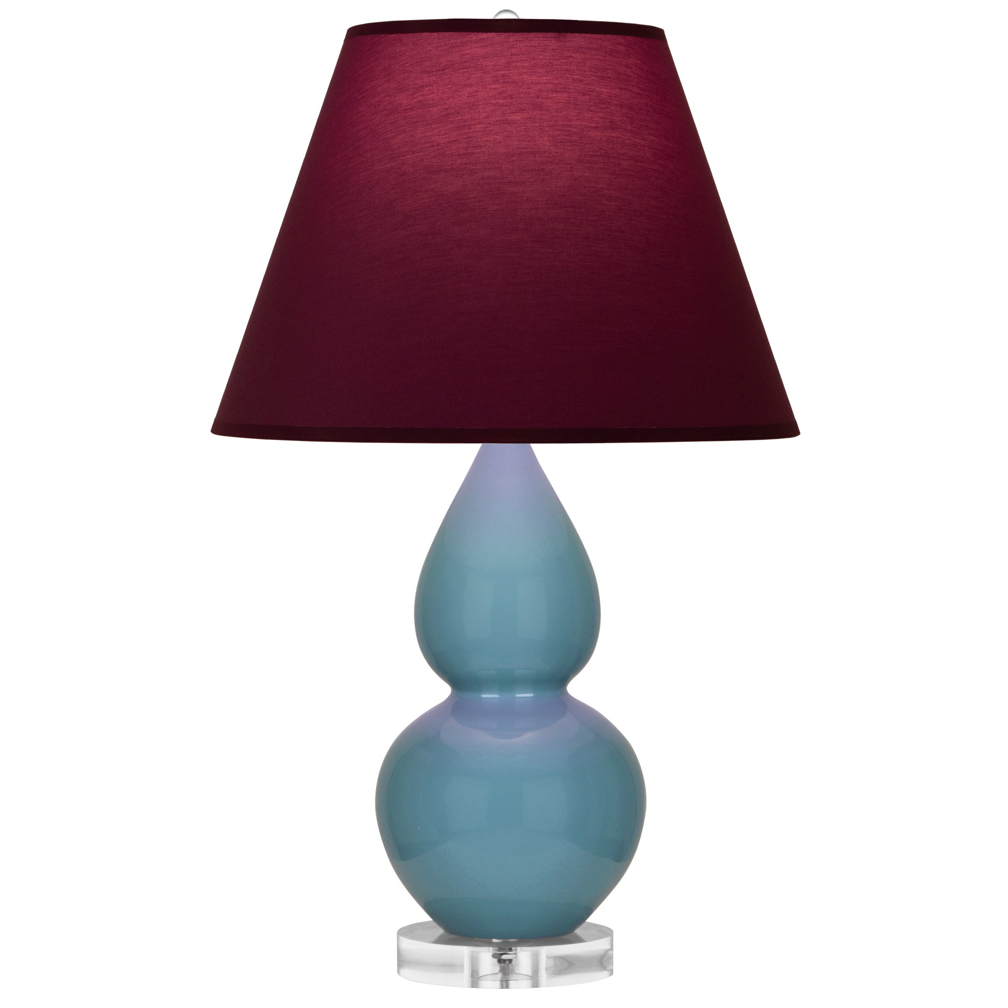 OB13P | Steel Blue Small Double Gourd Accent Lamp