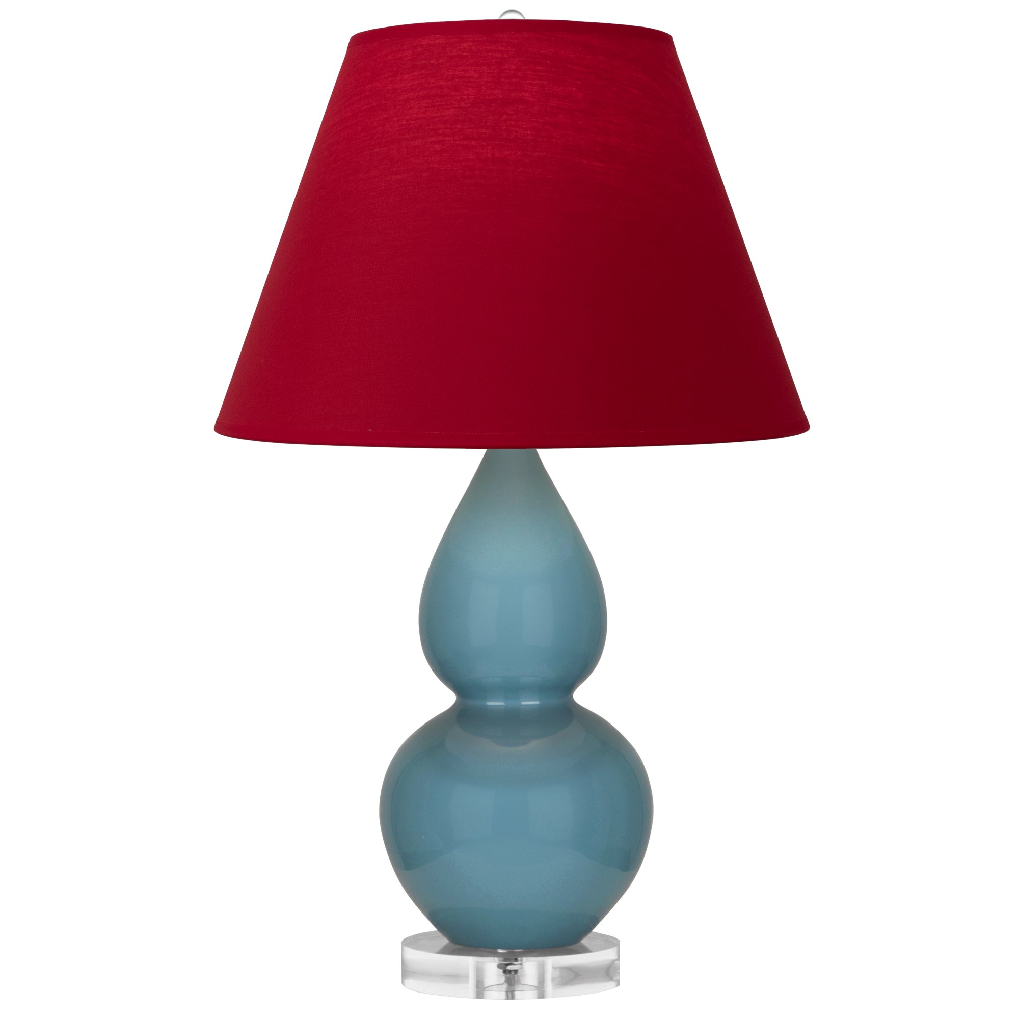 OB13R | Steel Blue Small Double Gourd Accent Lamp