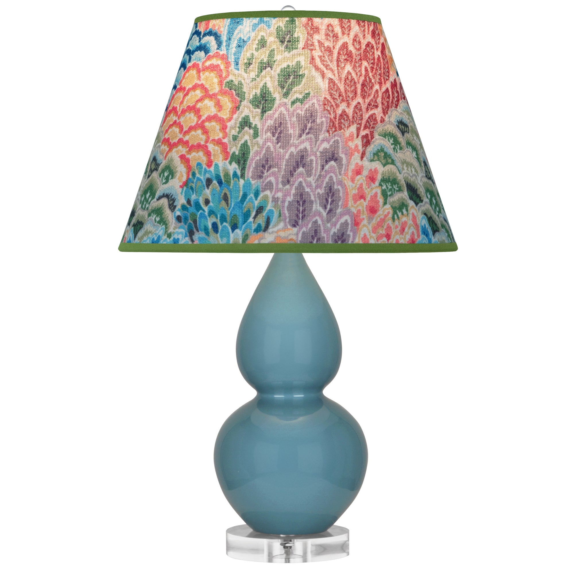OB13S | Steel Blue Small Double Gourd Accent Lamp