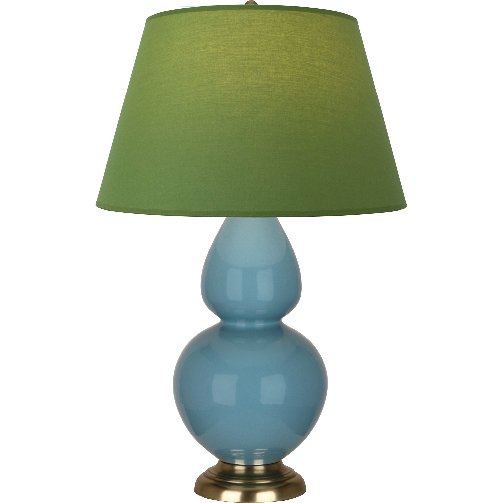 OB20G | Steel Blue Double Gourd Table Lamp