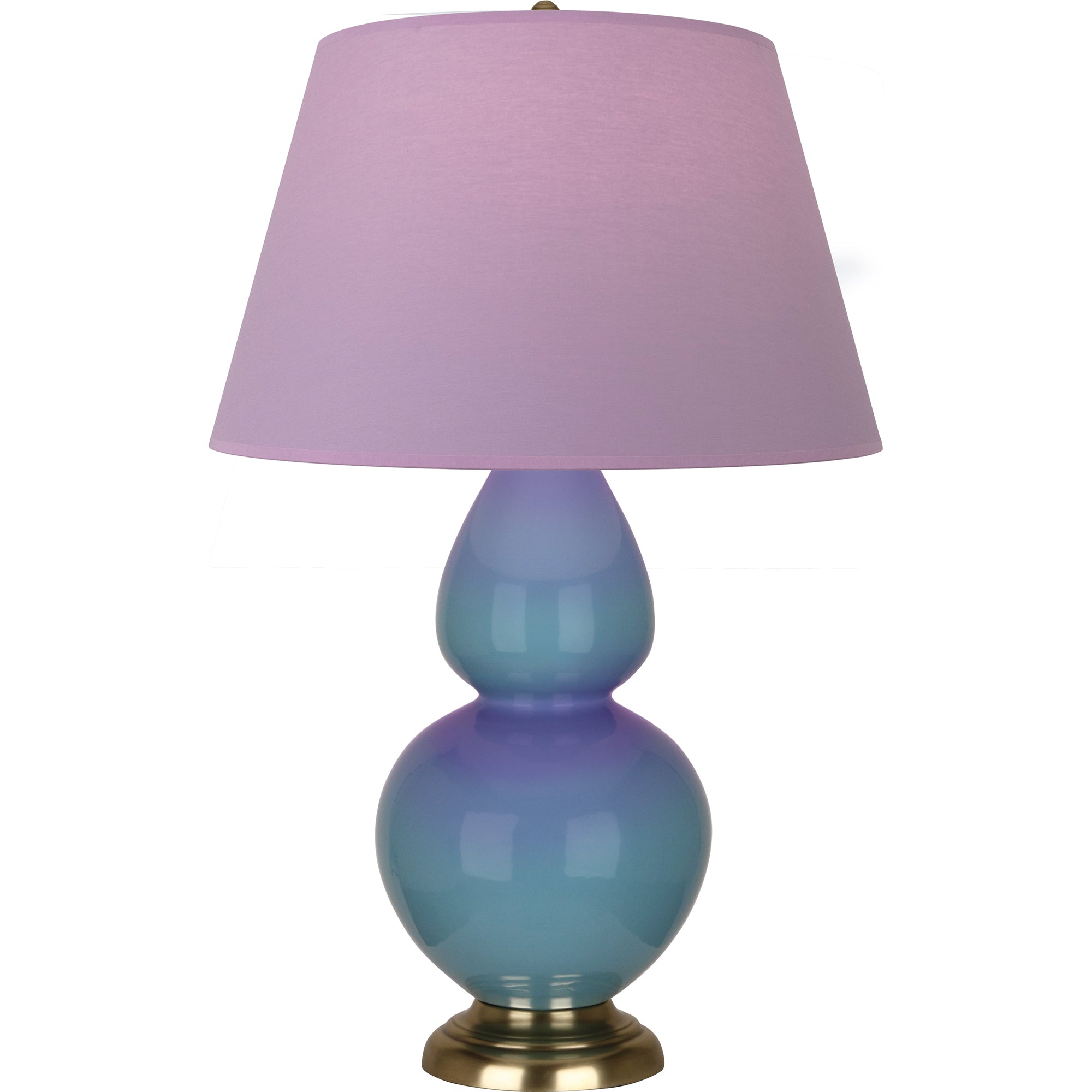 OB20L | Steel Blue Double Gourd Table Lamp