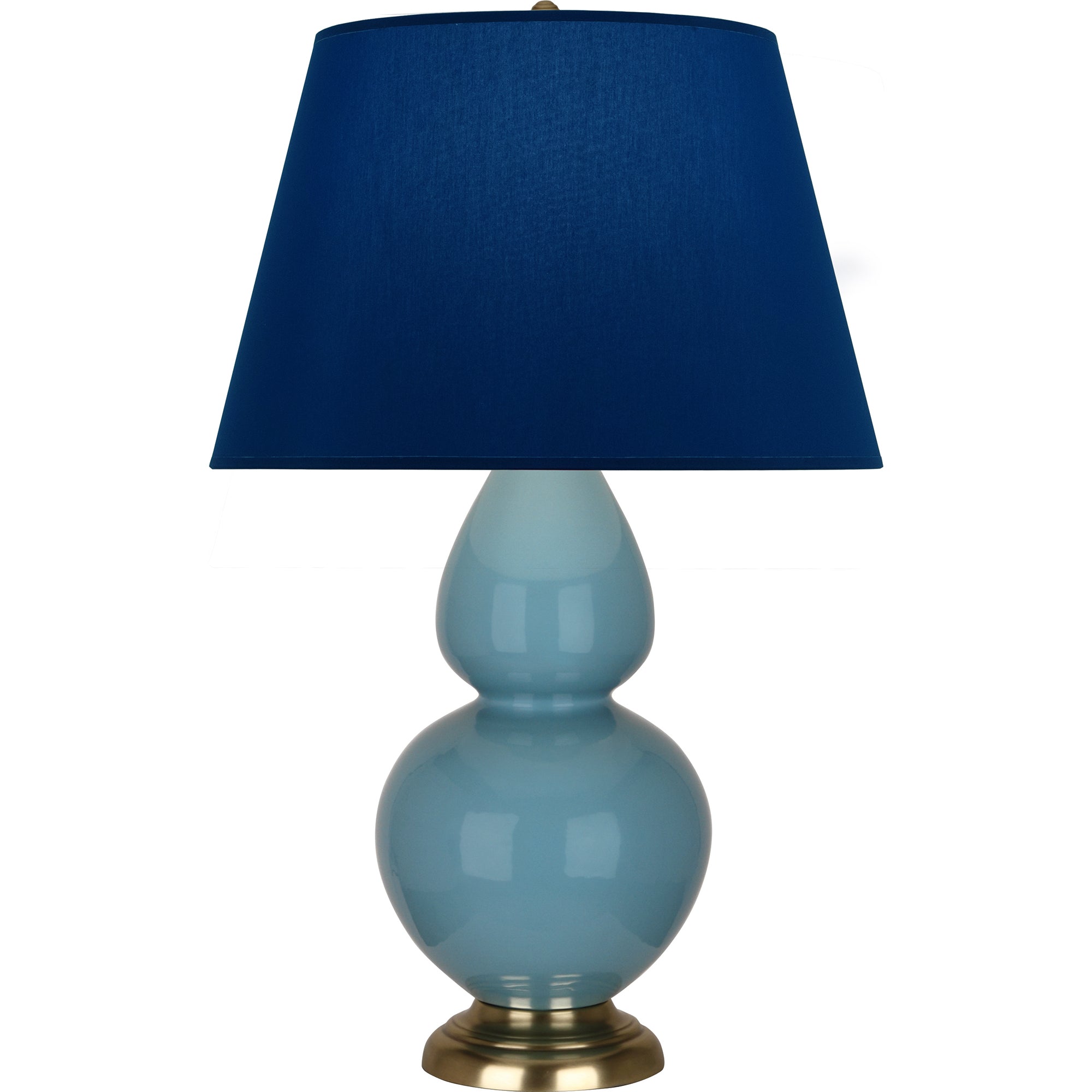 OB20N | Steel Blue Double Gourd Table Lamp