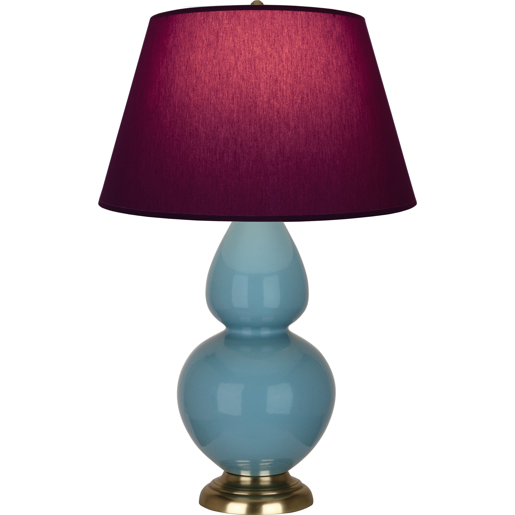 OB20P | Steel Blue Double Gourd Table Lamp