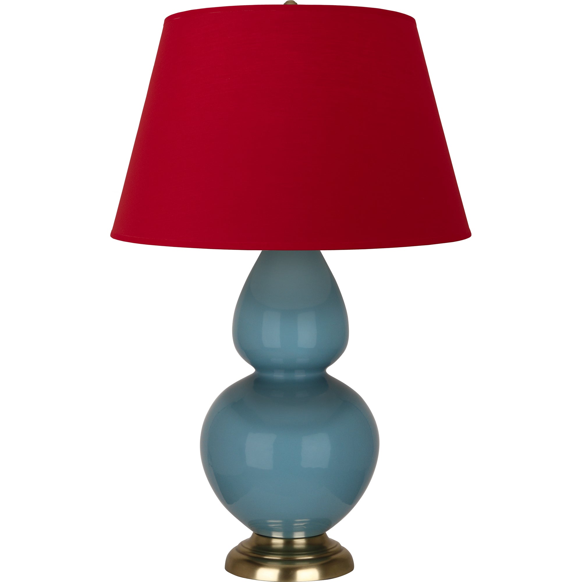 OB20R | Steel Blue Double Gourd Table Lamp