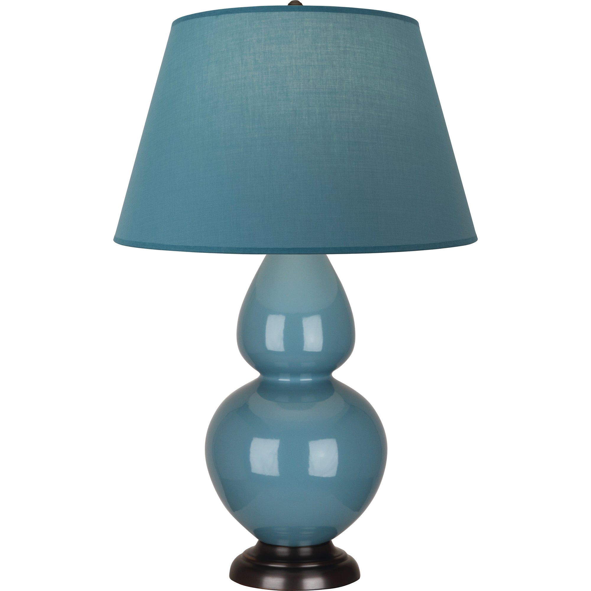 OB21B | Steel Blue Double Gourd Table Lamp