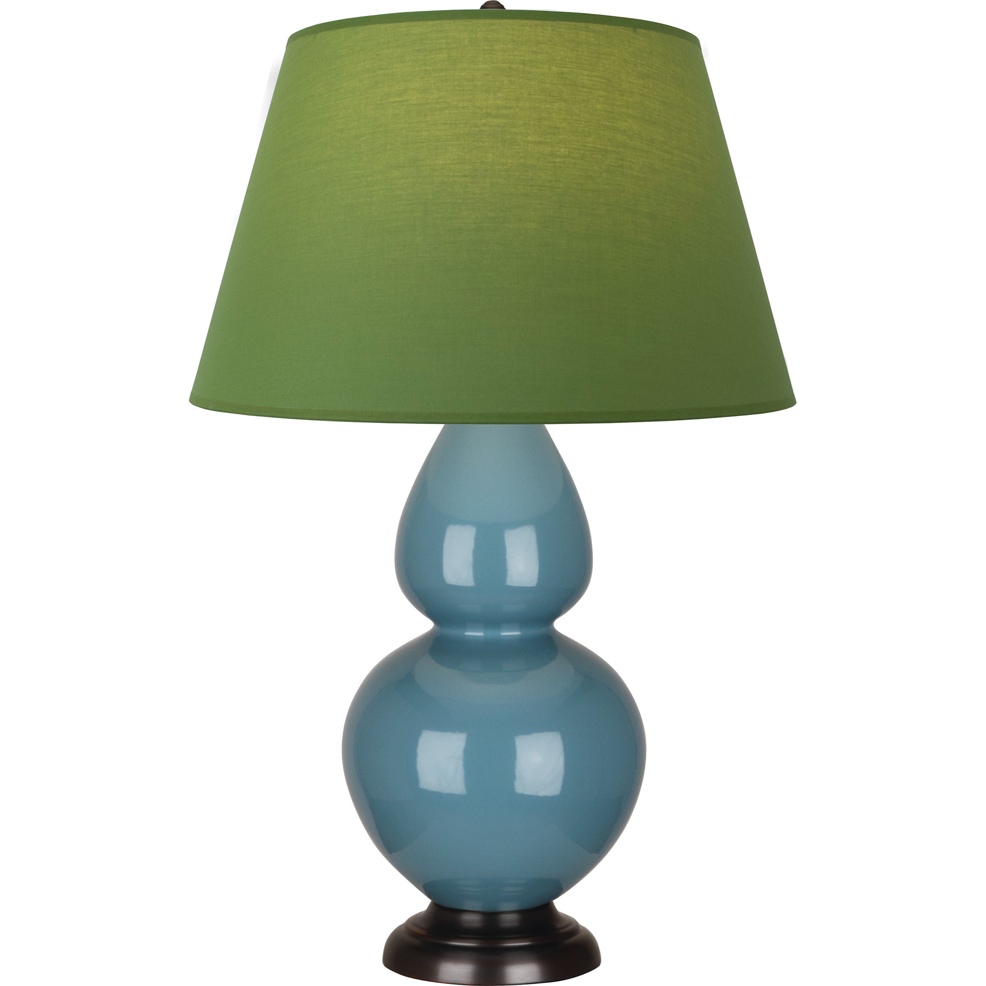 OB21G | Steel Blue Double Gourd Table Lamp