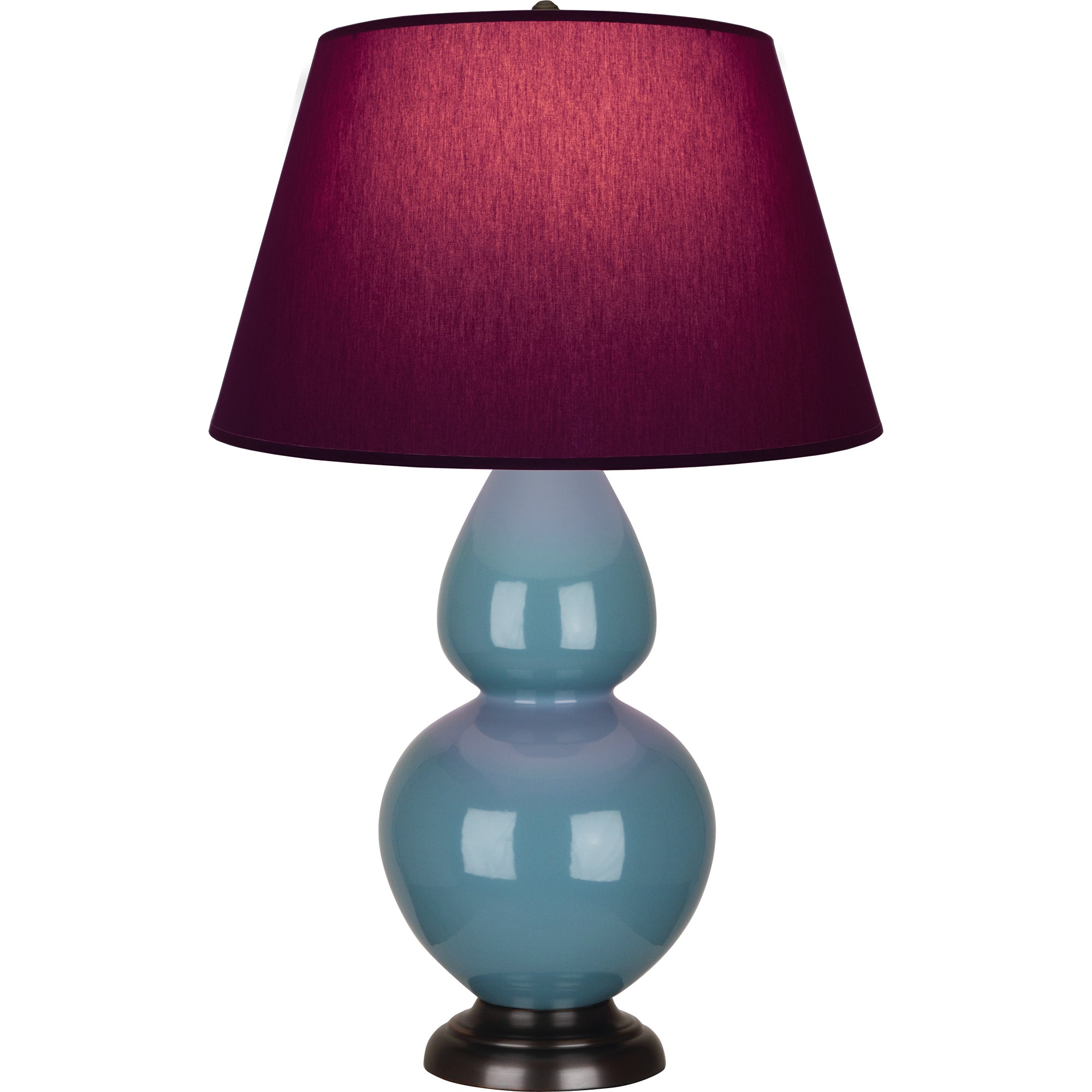 OB21P | Steel Blue Double Gourd Table Lamp