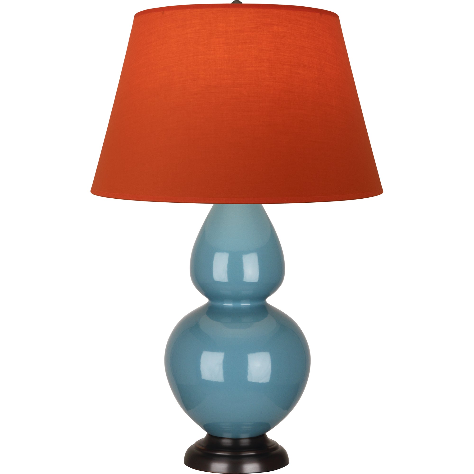 OB21T | Steel Blue Double Gourd Table Lamp