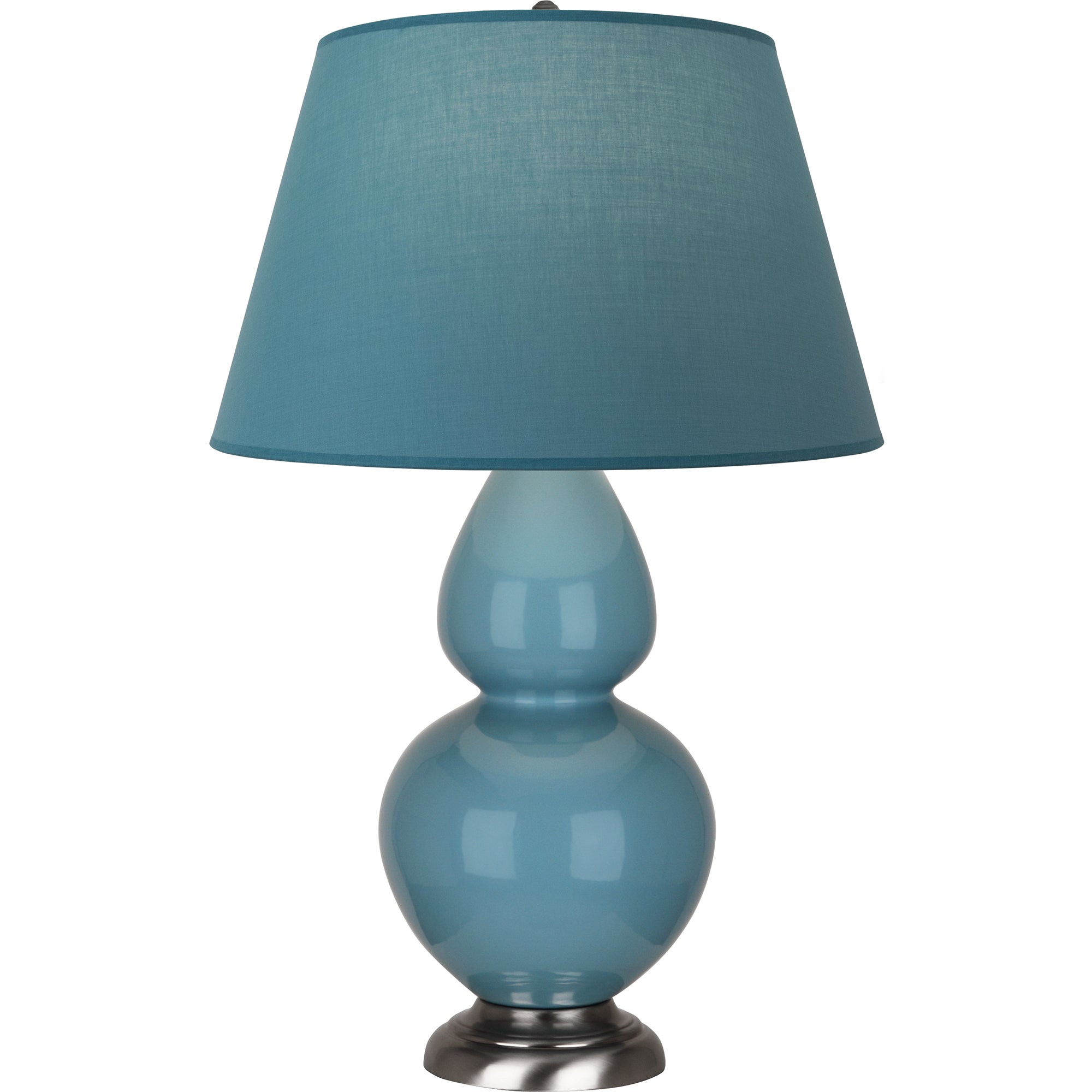 OB22B | Steel Blue Double Gourd Table Lamp