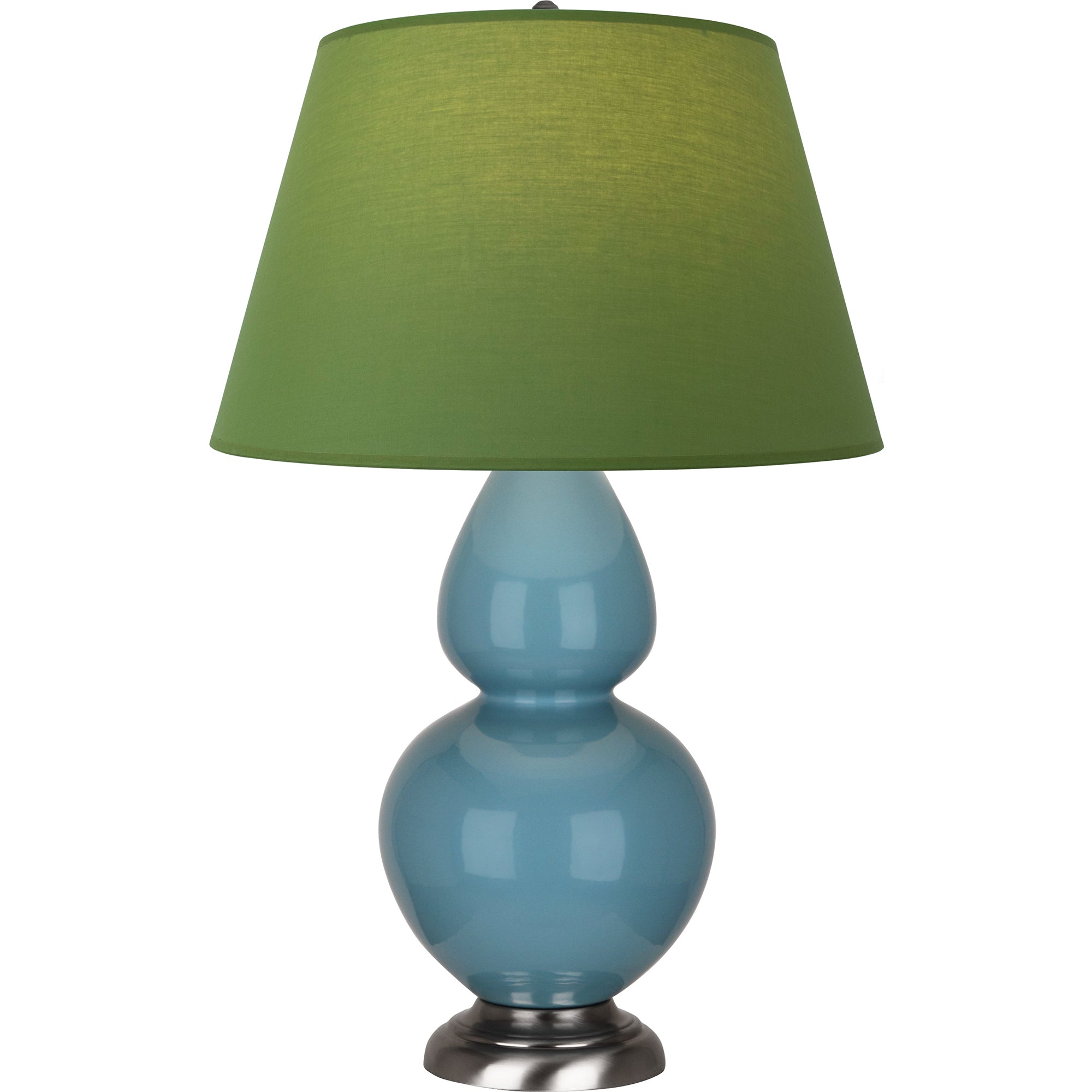 OB22G | Steel Blue Double Gourd Table Lamp