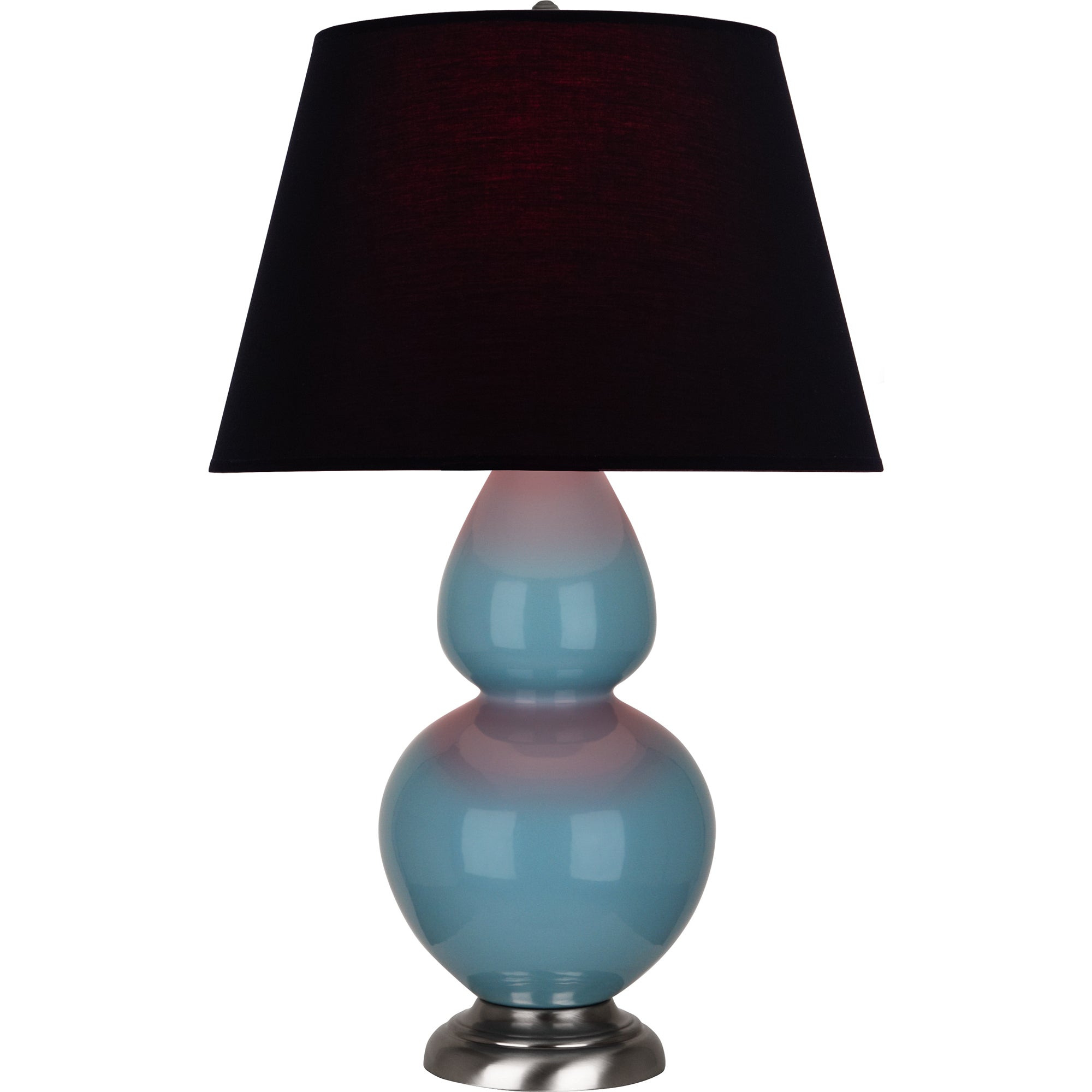 OB22K | Steel Blue Double Gourd Table Lamp